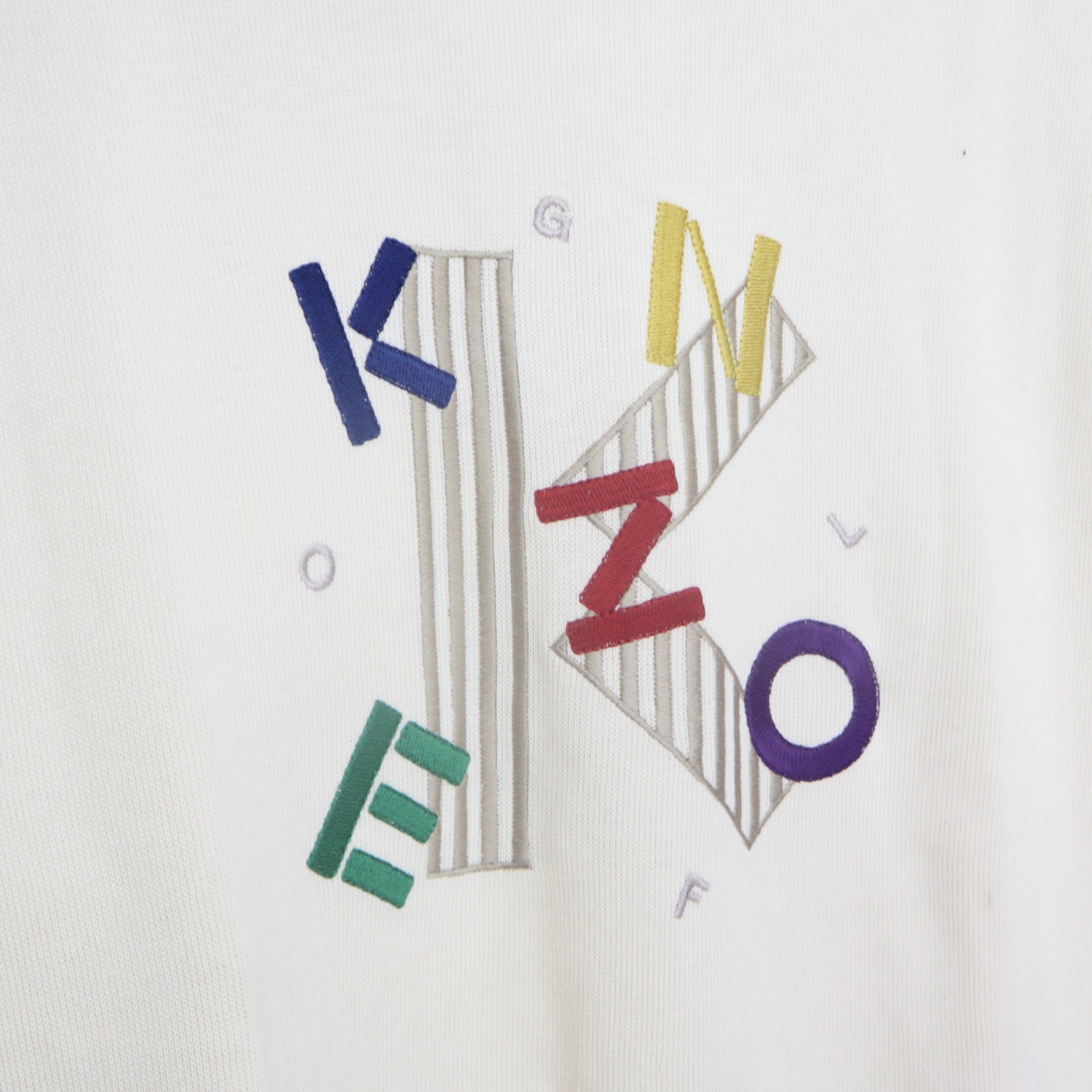 Vintage 90s KENZO GOLF Big Logo Embroidered Sweater Sweatshirt Pullover Jumper - 2