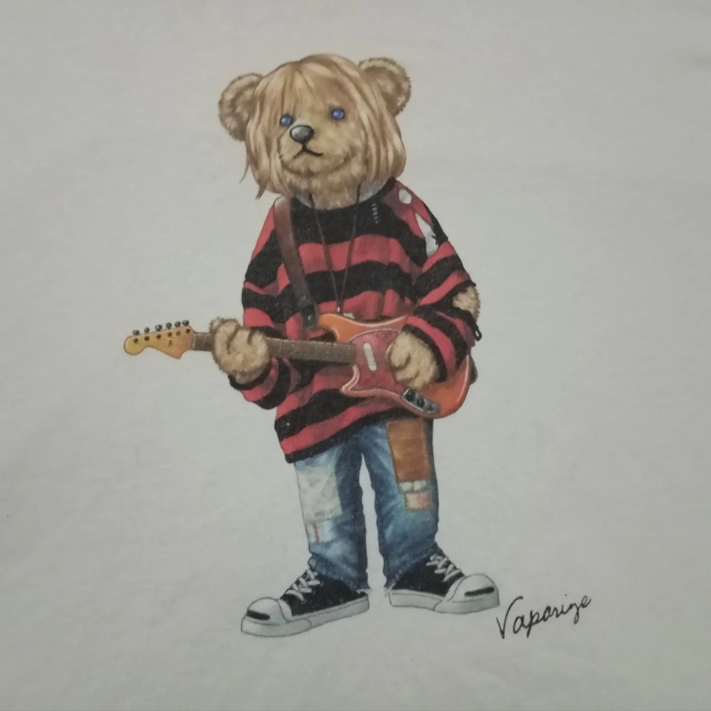 Japanese Brand - Beams x Kurt Cobain Teddy Bear Tshirt Grunge - 1