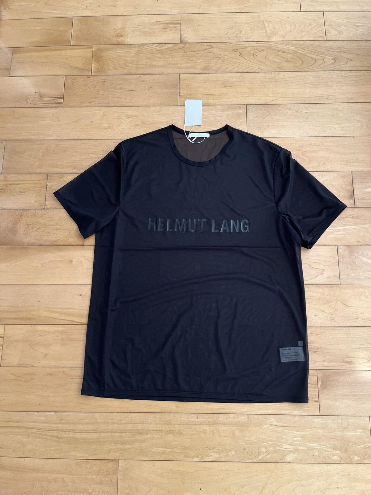 NWT - Helmut Lang Sheer Logo T-shirt - 1