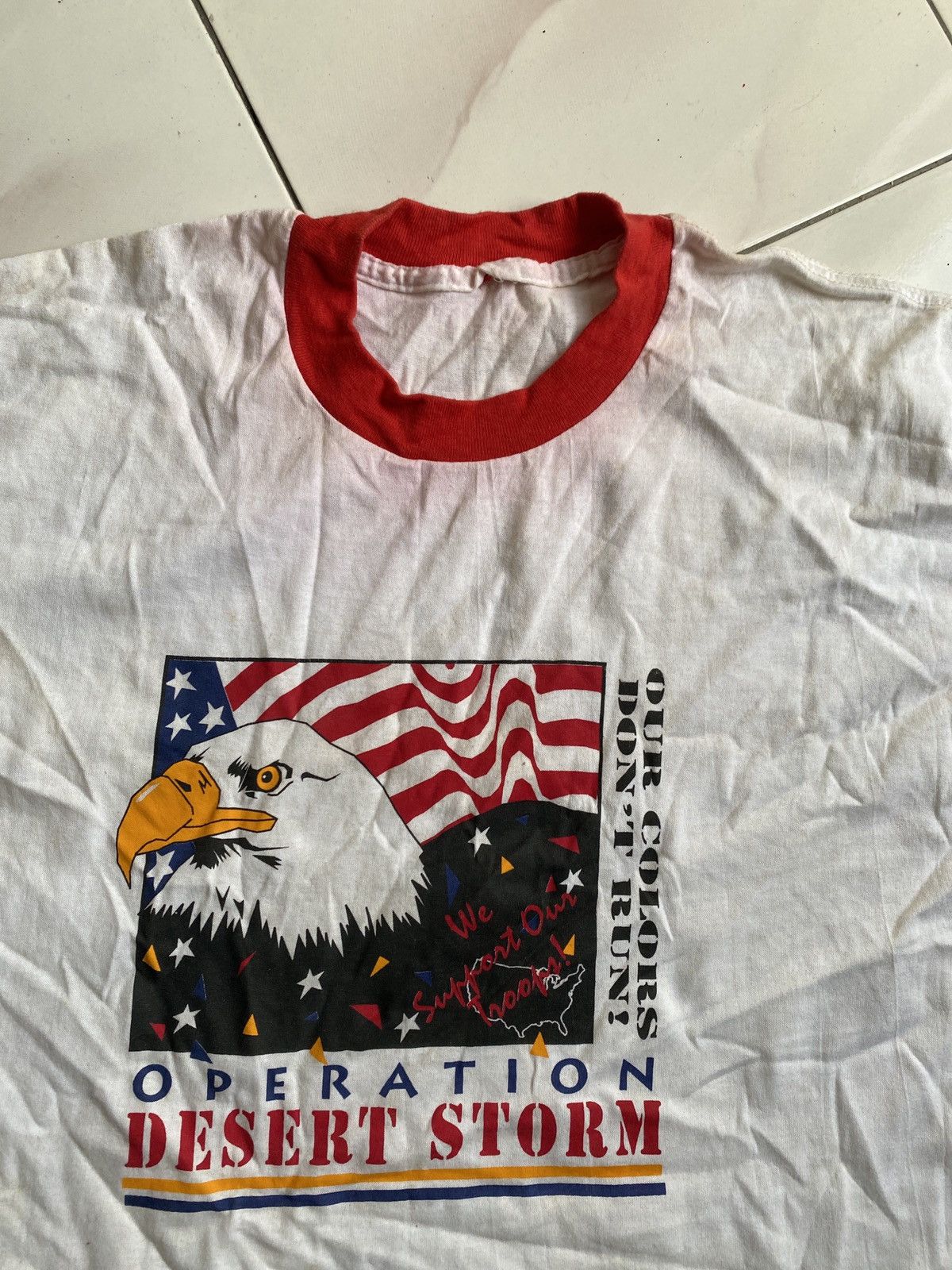 Vintage 90s Operation Desert Storm Tshirt - 3