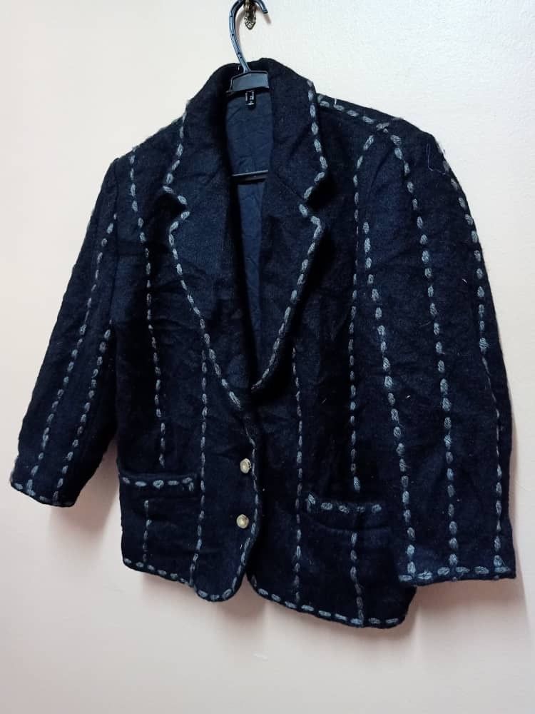 Rare Collection of Issey Miyake Vintage wool Rope Embroidy - 3