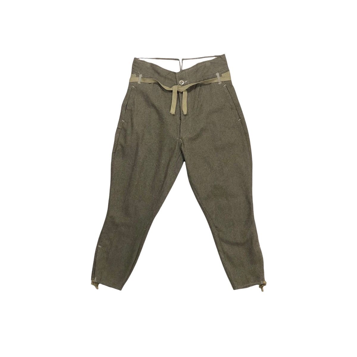 Vintage Wool Pants Military Style - 2