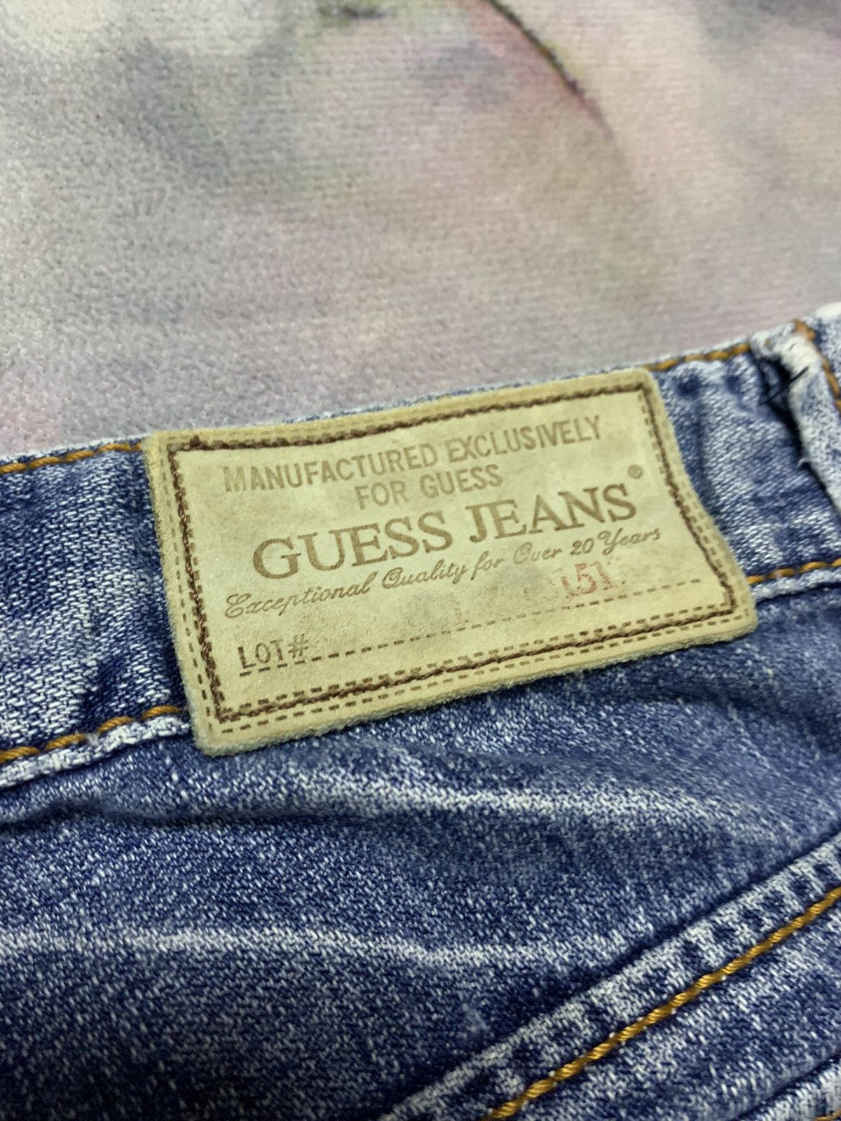 Flare Vintage Guess Jeans Washed Denim - 10