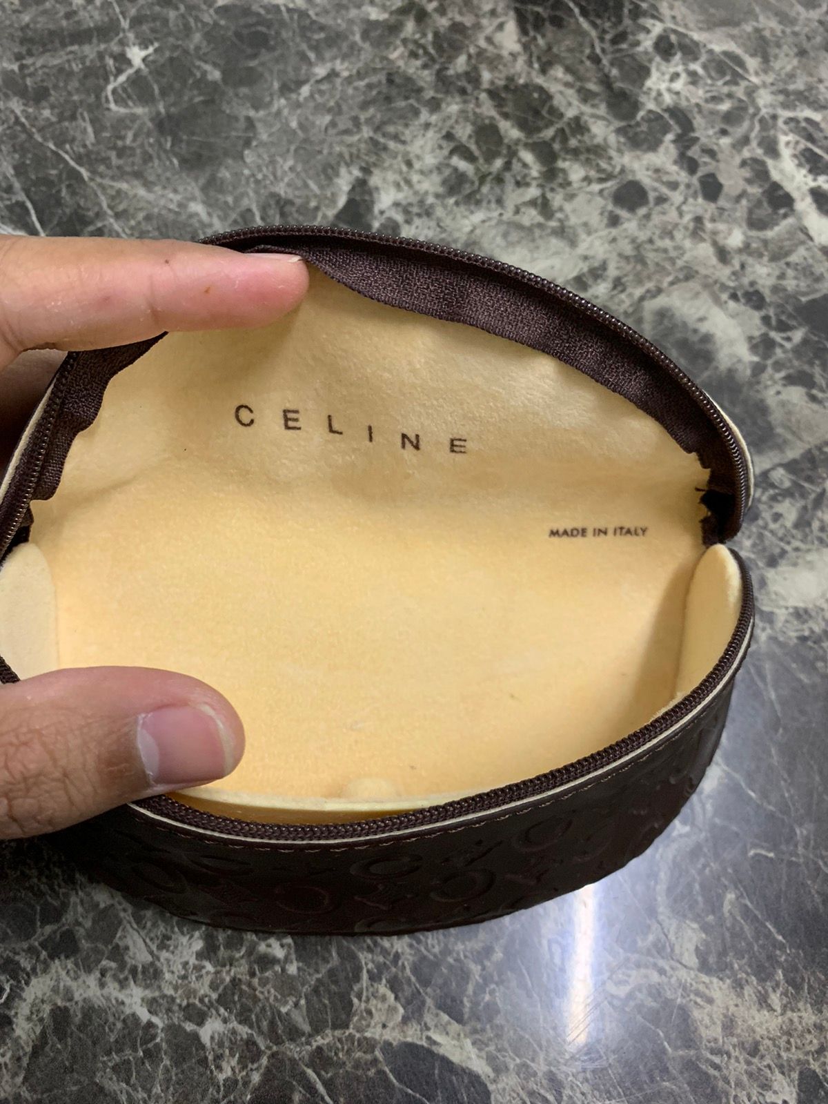 Vintage Celine Sunglases Leather case box - 4