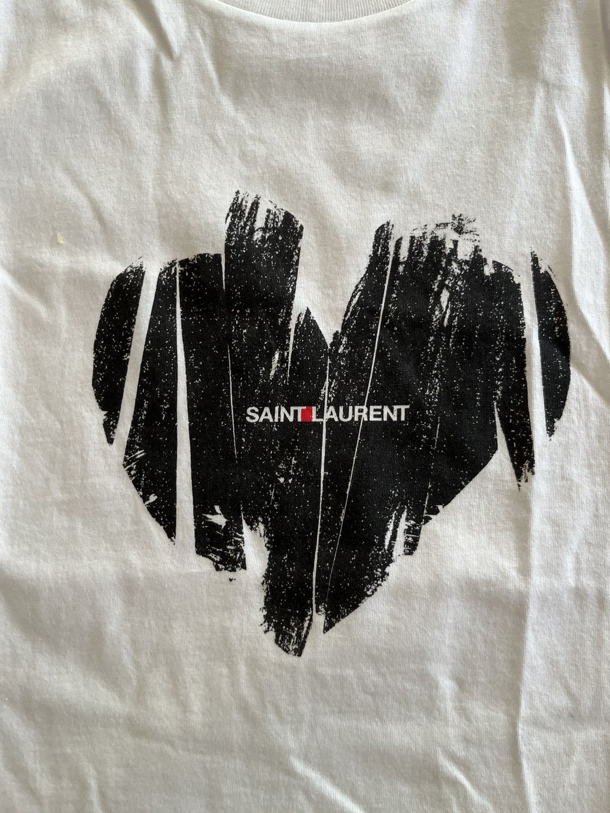NWT - Saint Laurent Paris Heart Logo T-Shirt - 2