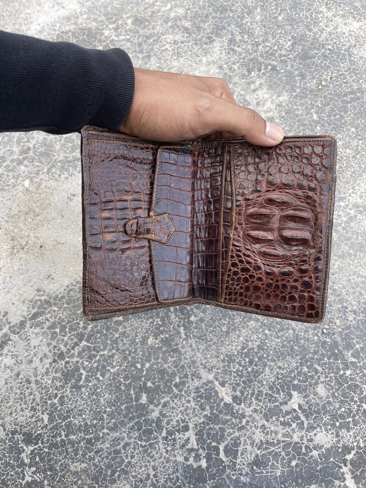 Handmade - Genuine Crocodile Leather Handmade Wallet - 5