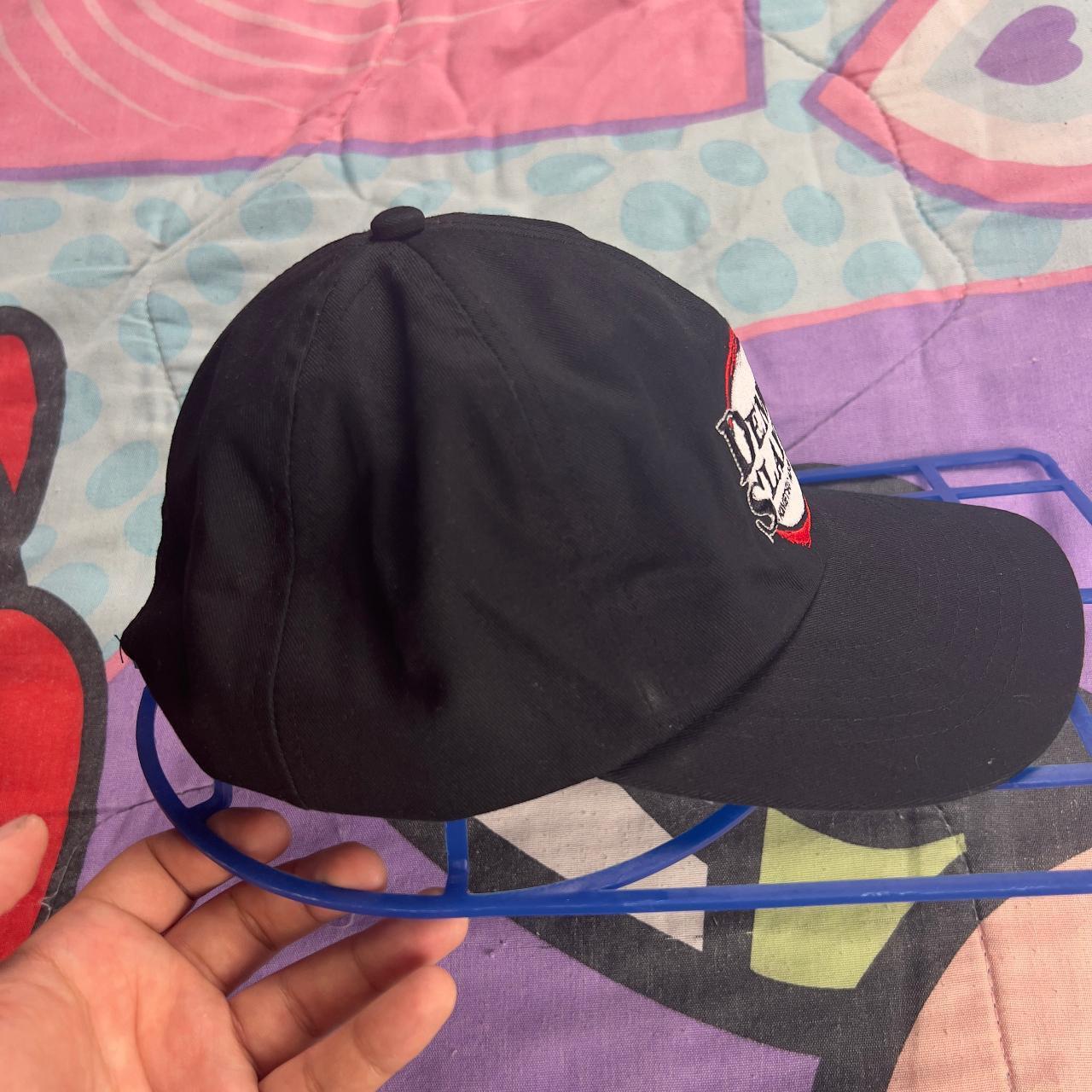 Black Demon Slayer Embroidered adjustable dad hat cap - 4