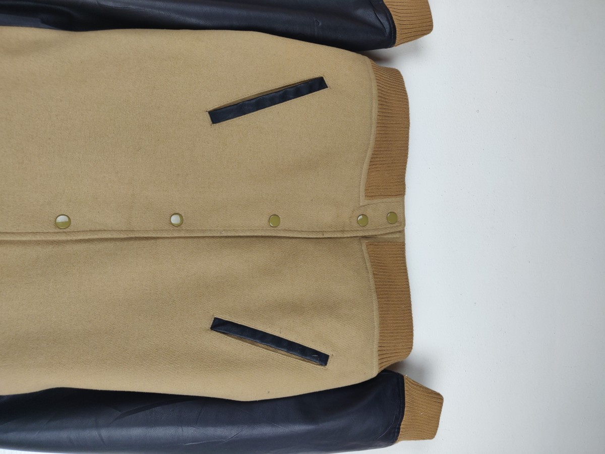 Bomber Jacket - Browny Japan Plain Varsity s Streetwear - 6