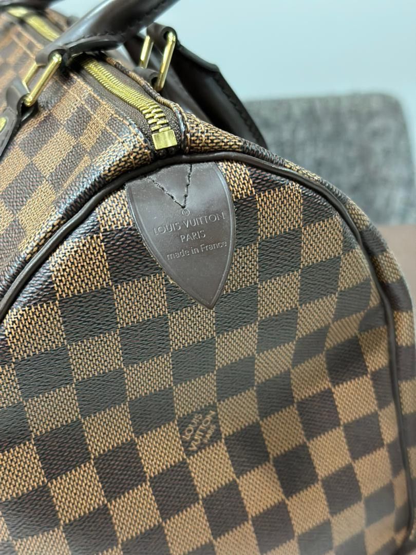 Authentic Louis Vuitton Damier Ebene Speedy 35 - 12