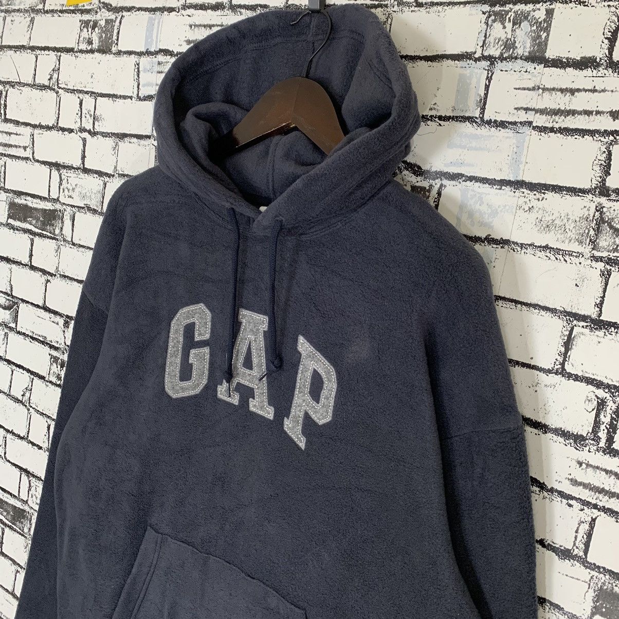 Vintage - Gap Fleece Hoodie Gap Sweatshirt Crewneck - 3