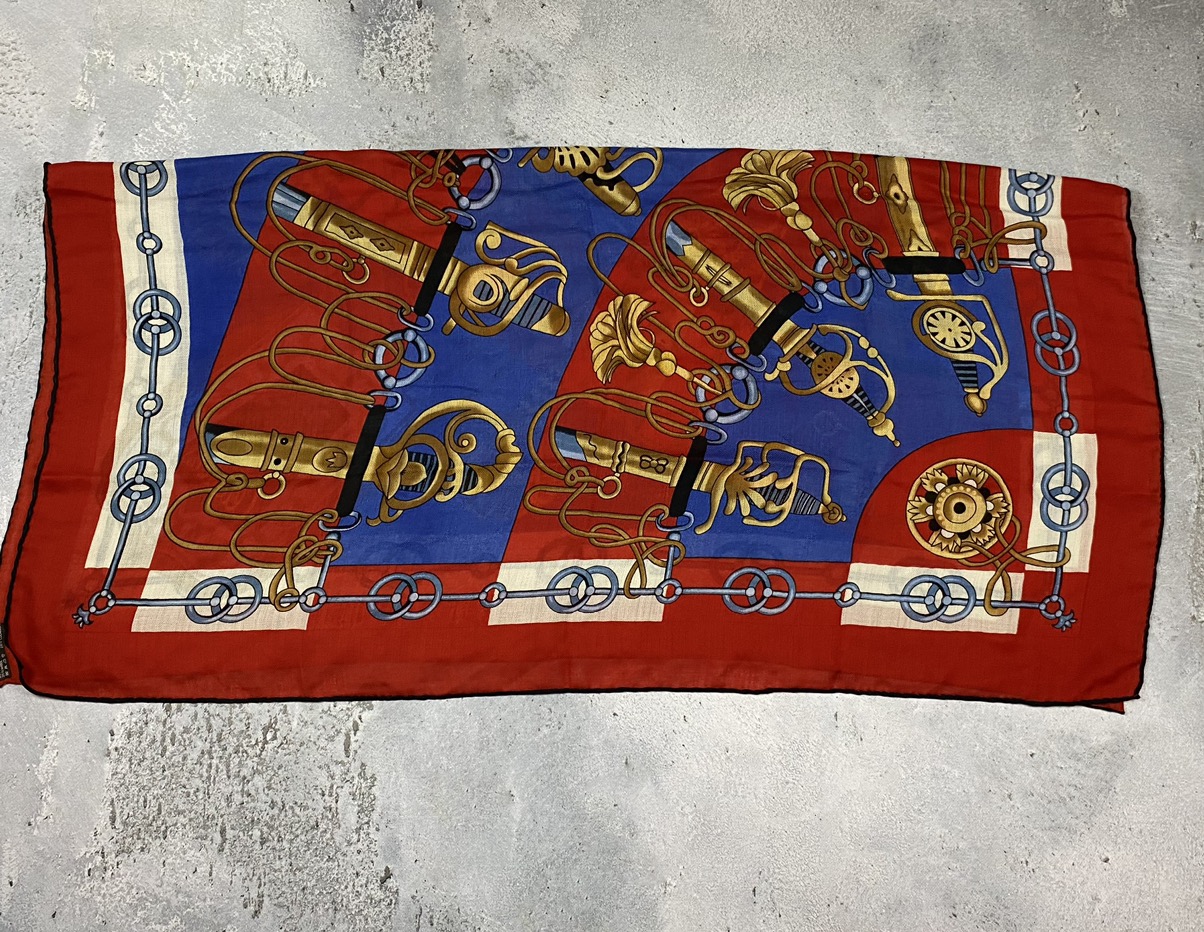 Hermes scarf shawl scrav very rare silk cashmere - 2