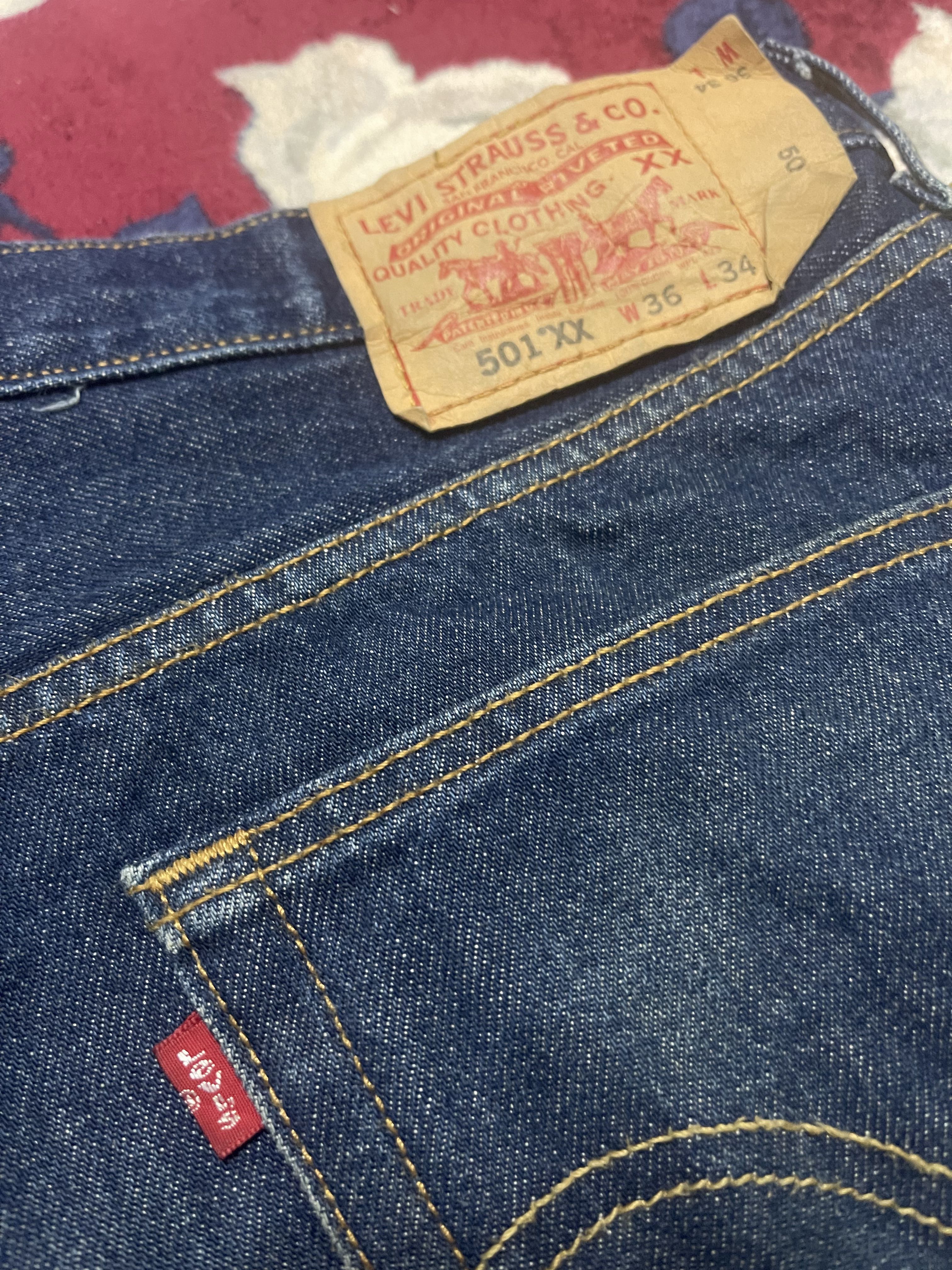 Vintage 90s 501 xx levis cropped jeans  - 3