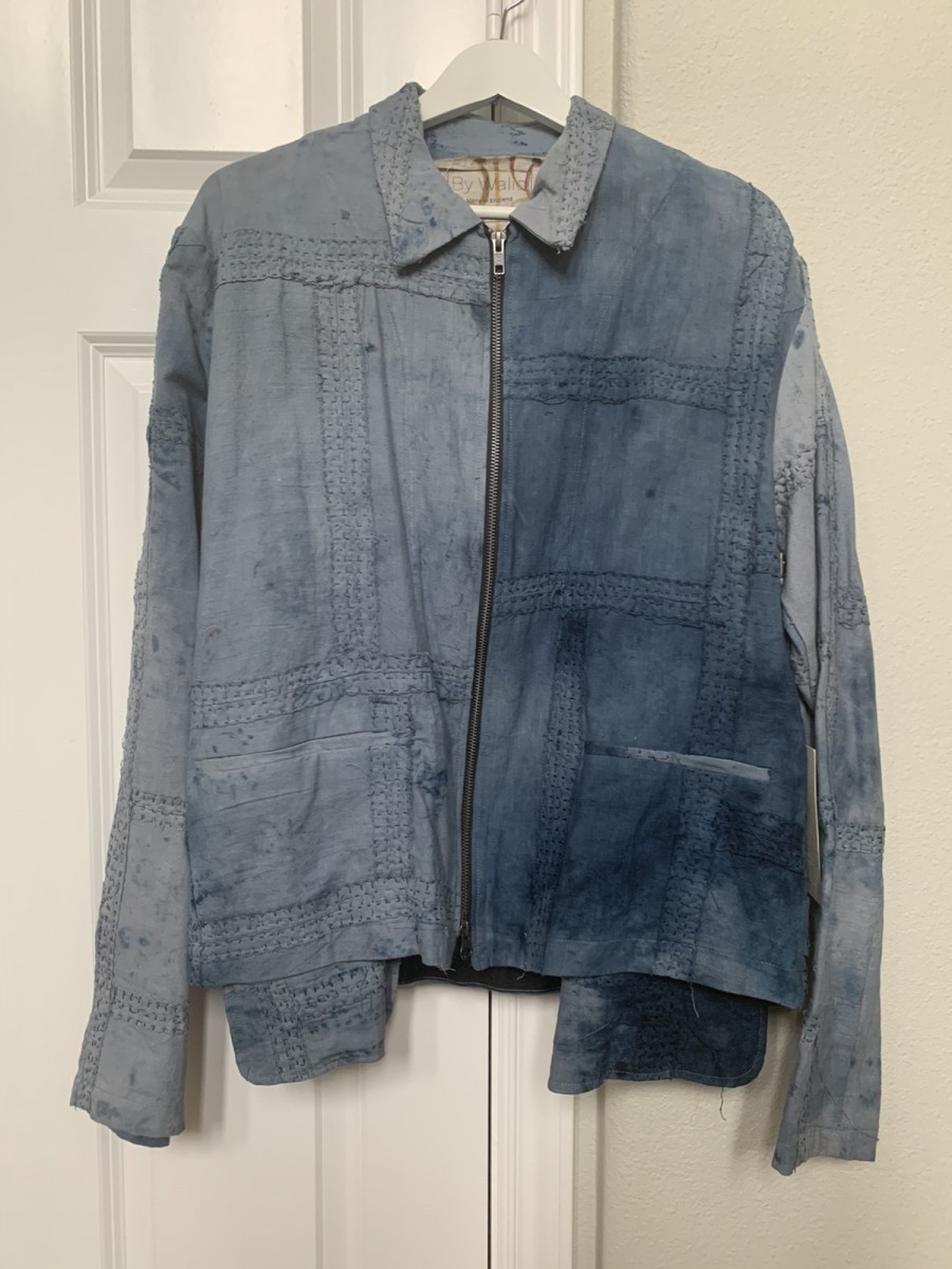 blue vintage cotton jacket - 1