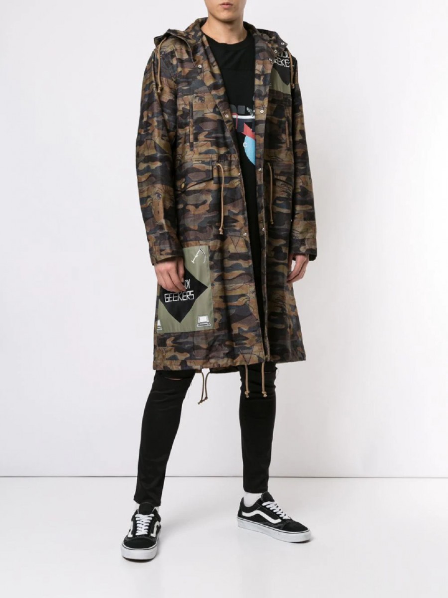 BNWT SS19 UNDERCOVER "BLOODY GEEKERS" CAMO COAT 2 - 13