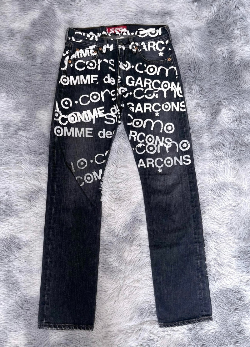 Junya Watanabe Junya Watanabe/10 Corso Como AD2007 Painted Denim