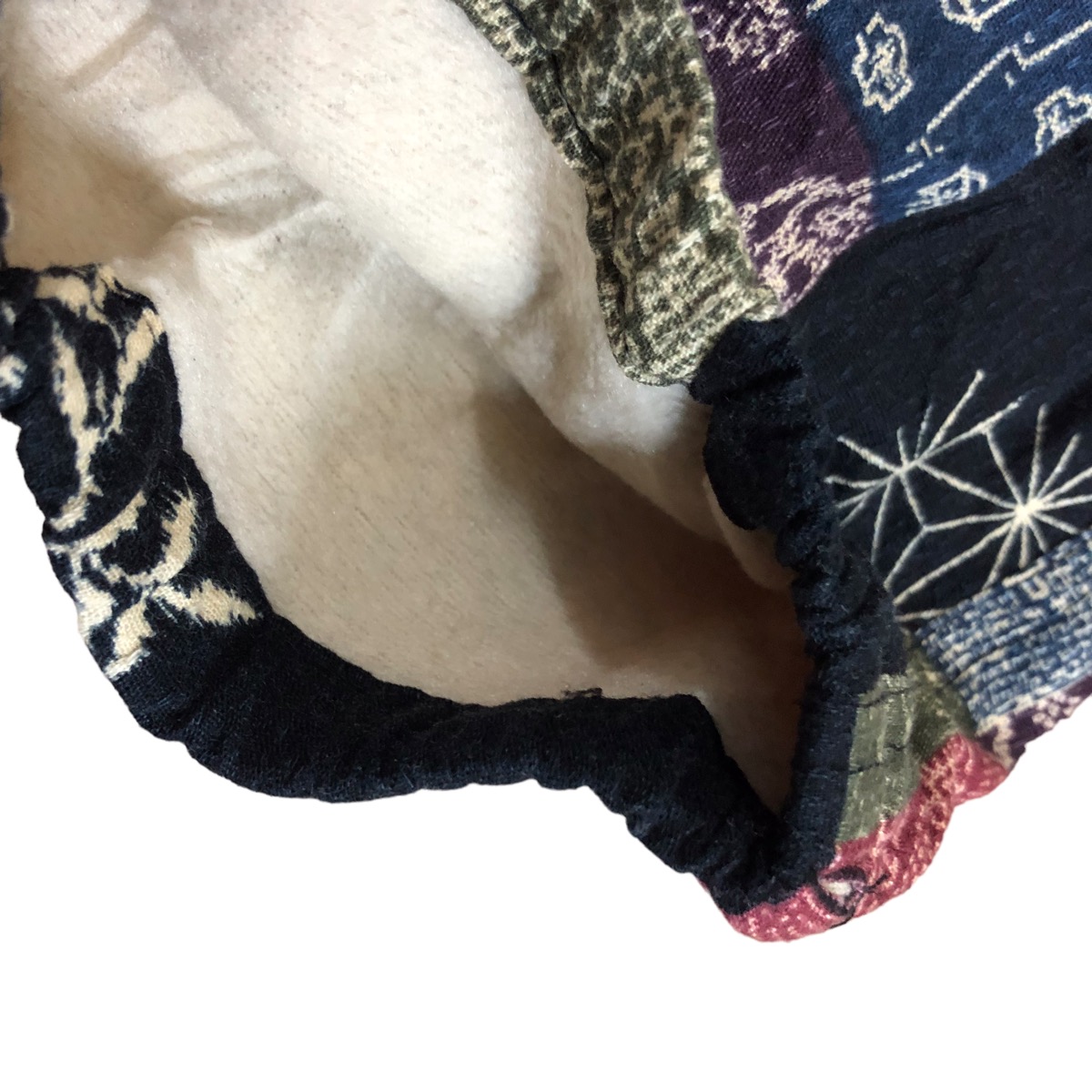 Japanese Brand - Japan unbranded patchwork design fleece pants - 3