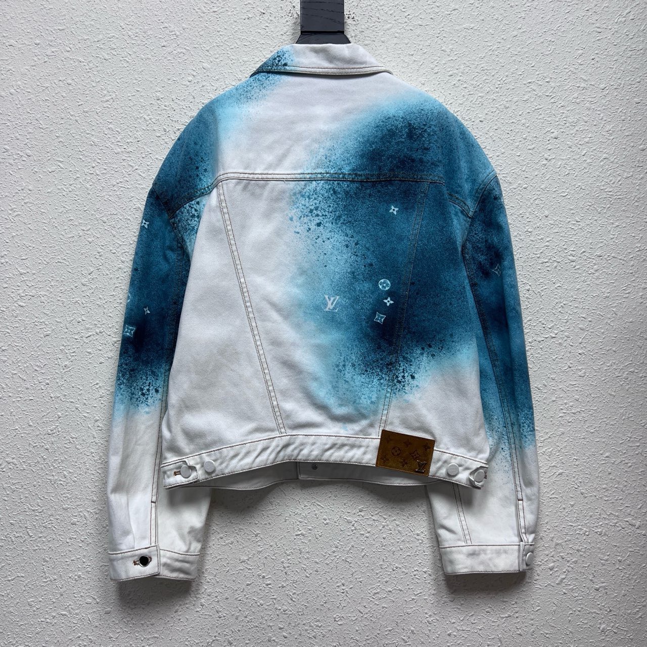 LOUIS VUITTON LV ink tie-dye denim jacket - 2