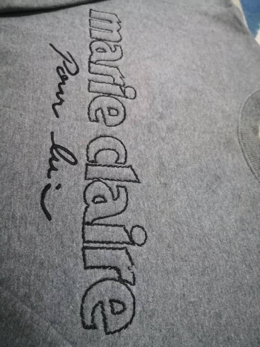 Brand - DELETE TODAY Marie Claire Embroidered Spellout Jumper - 2