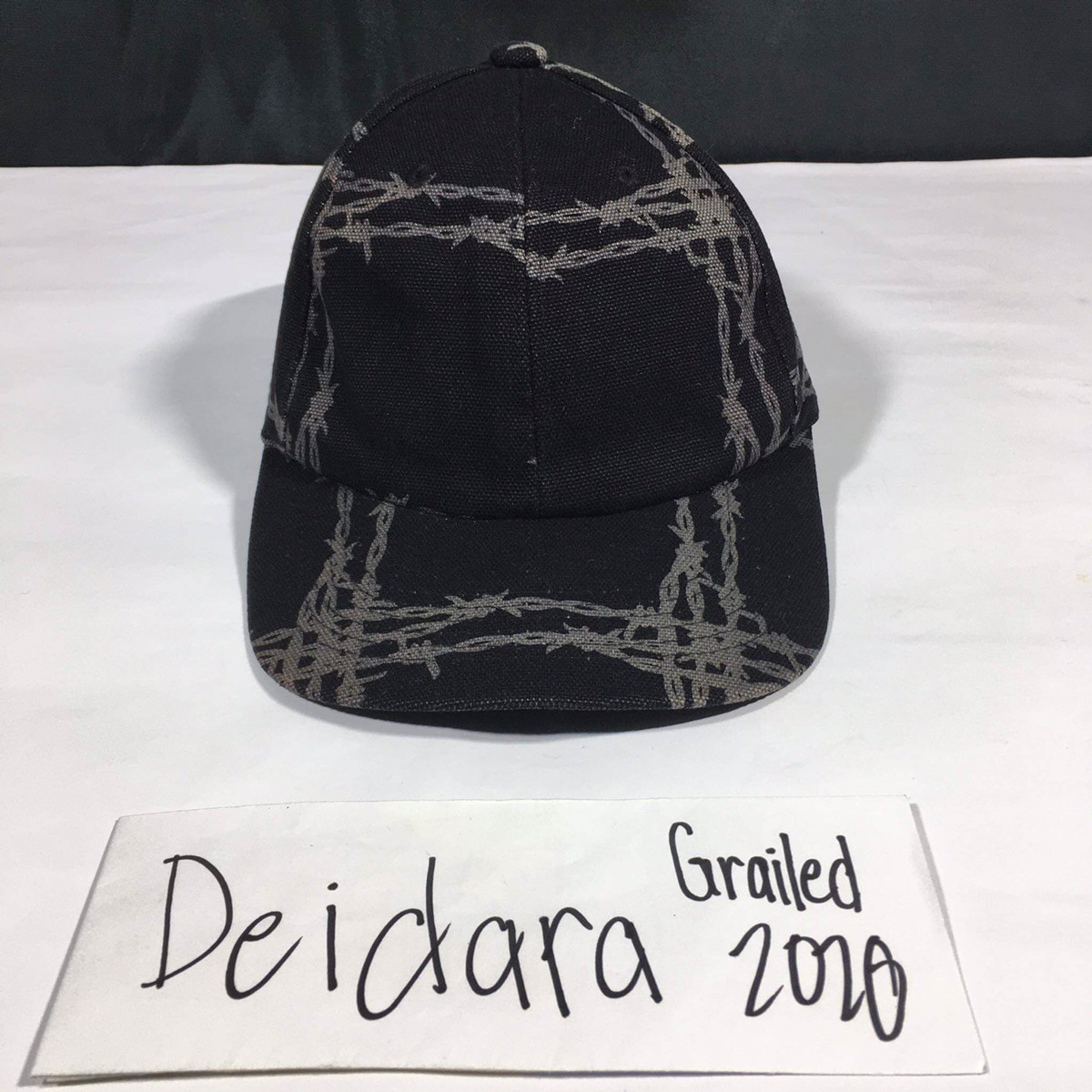 AW96 Barbed Wire Leather Strap Hat - 1