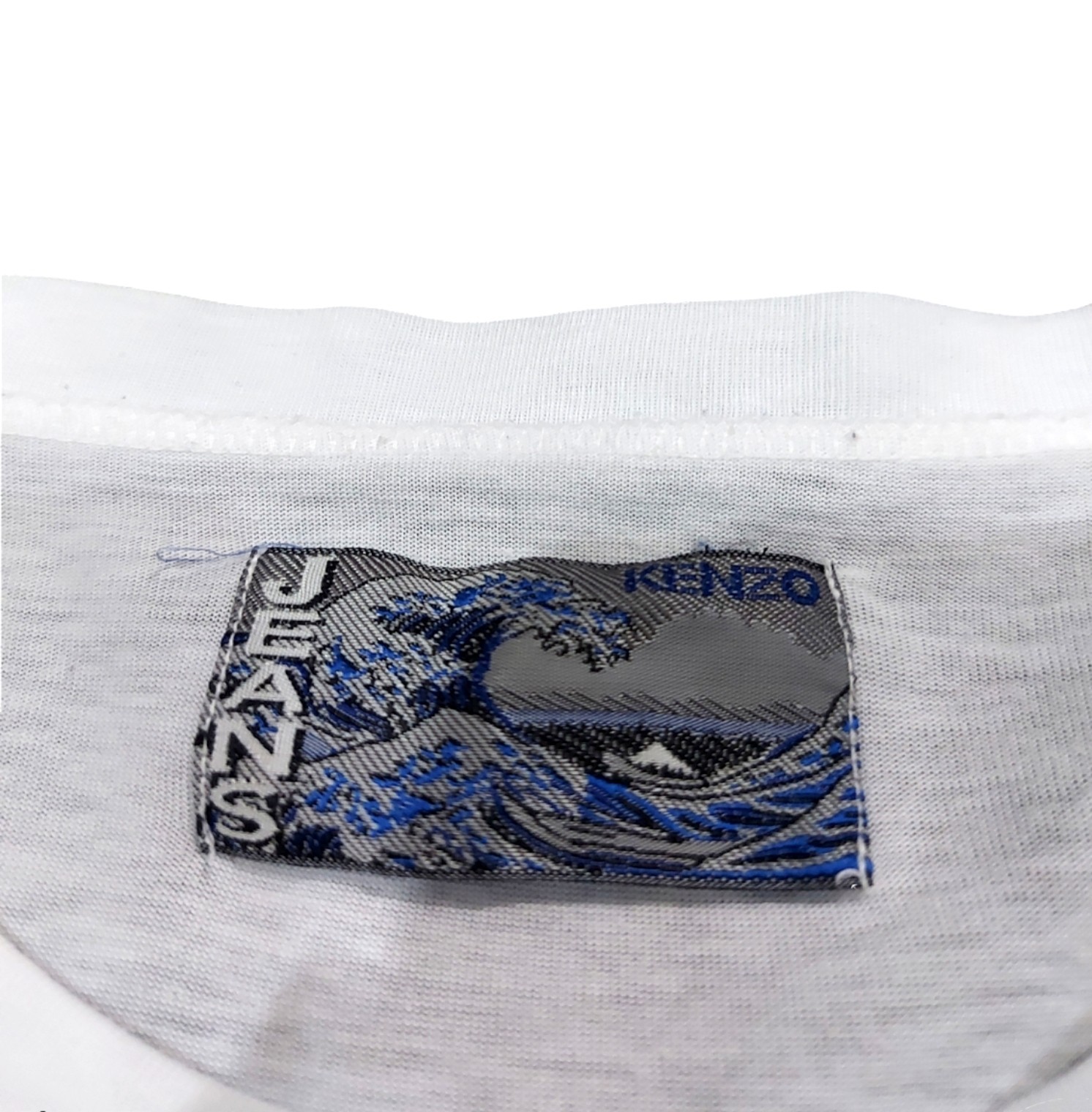 RARE! VTG 80s KENZO JEANS VIBRANT BIG SPELL OUT EMBROIDERED - 6