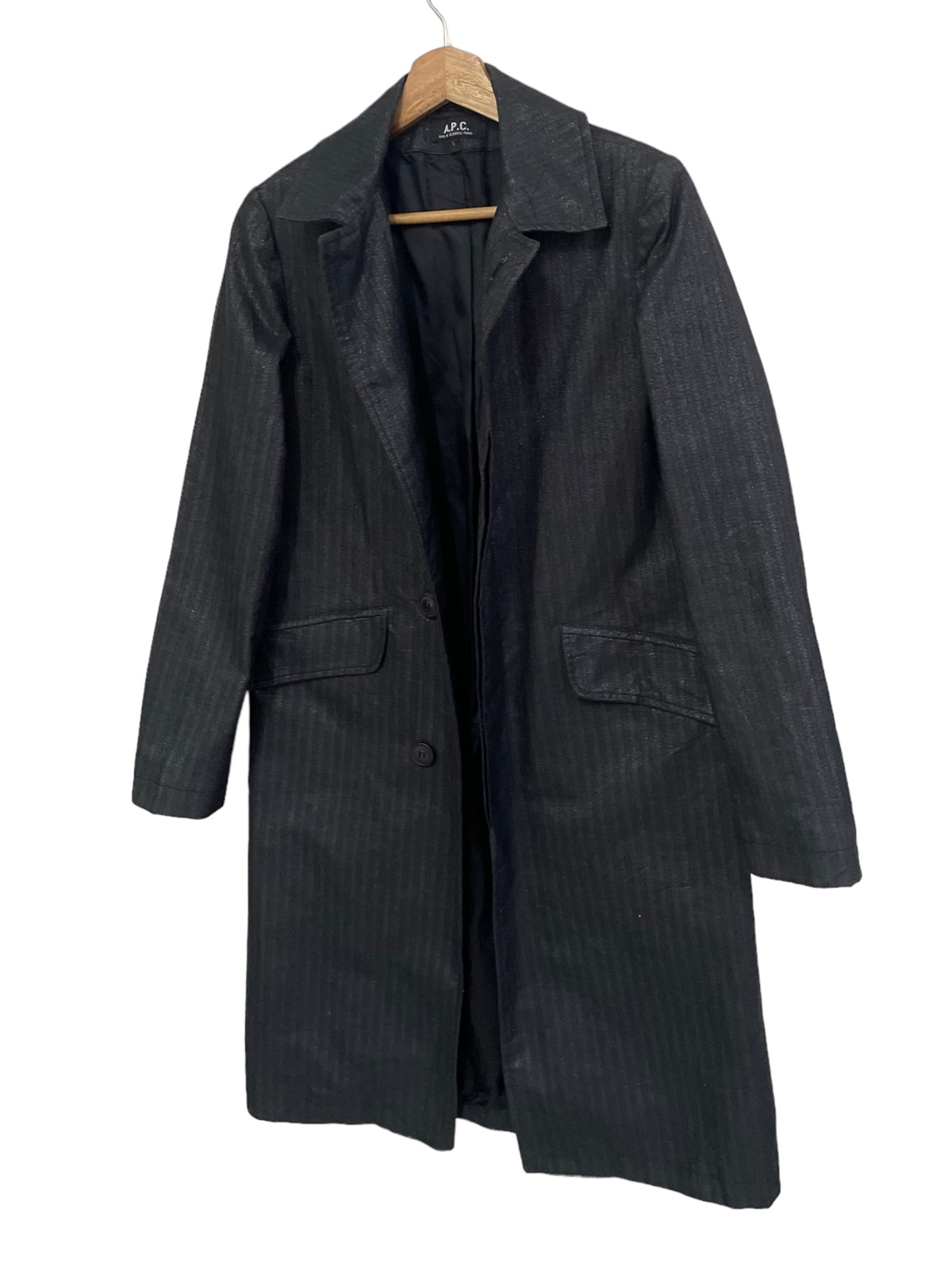 💥 Glitter Black APC Button Long Jacket - 3