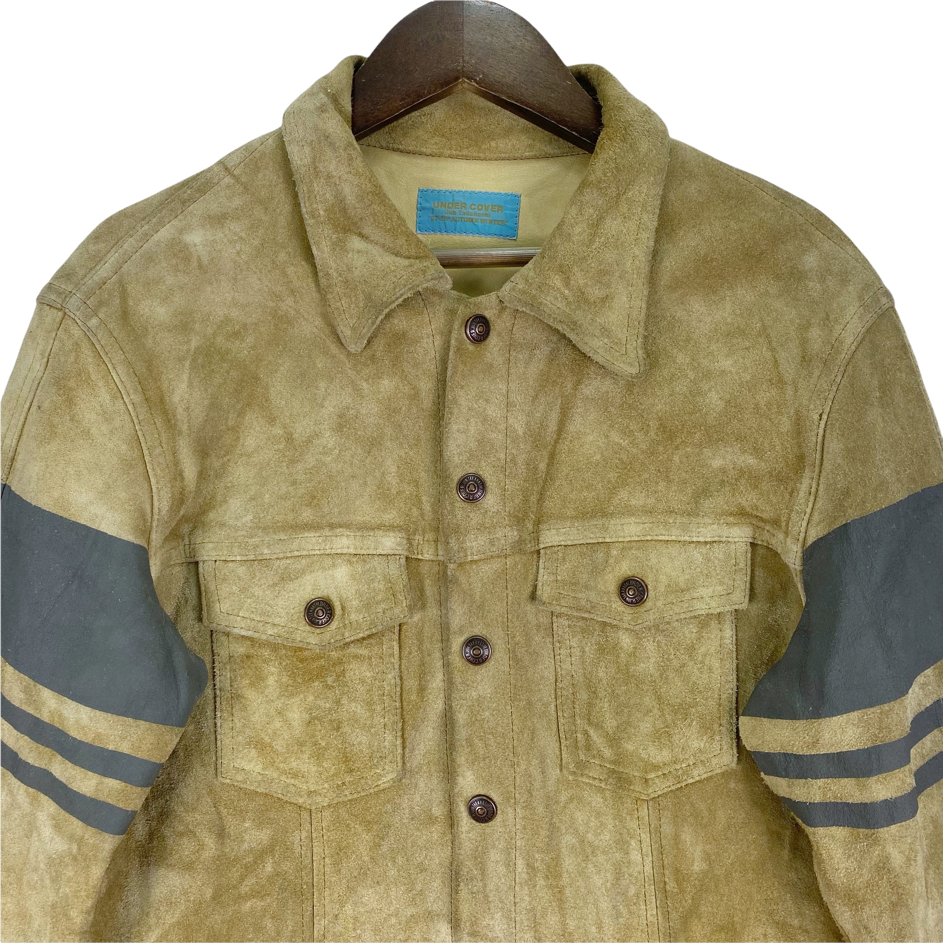 Vintage 97-98 Leaf Leather Suede Jacket - 8