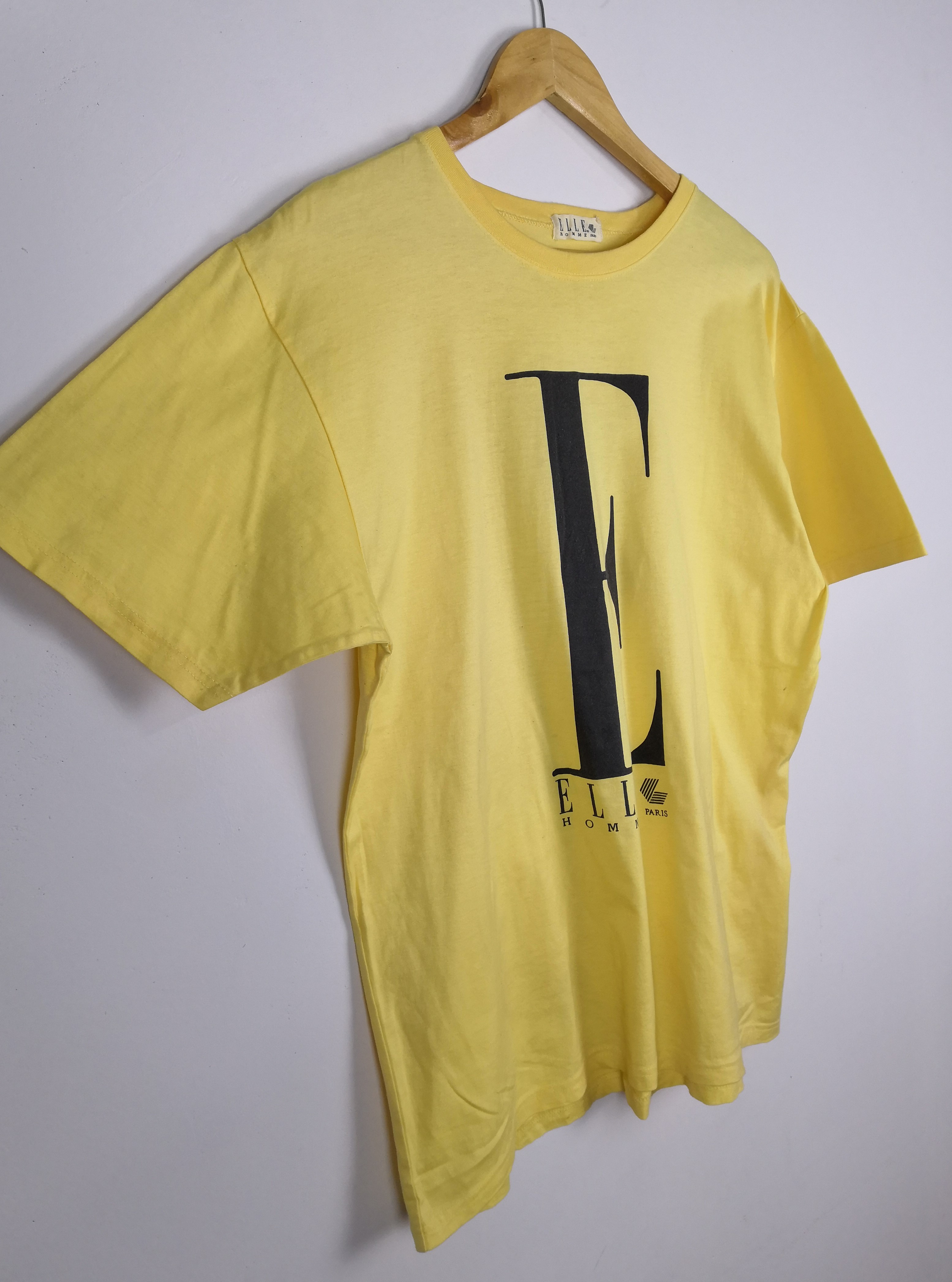 Designer - Vintage Elle Paris T-Shirt Big Logo SpellOut - 3