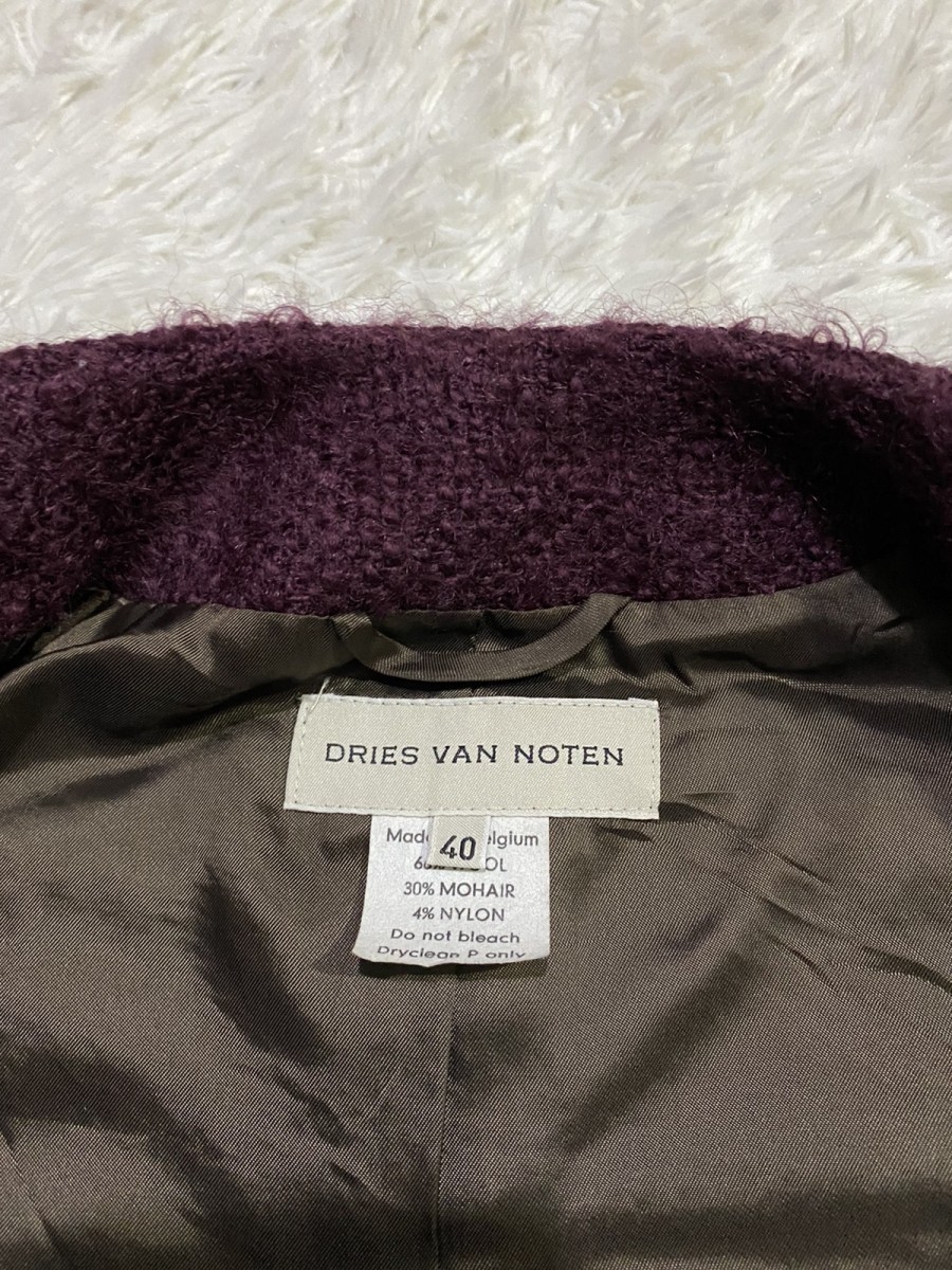 Button Up Mohair Wool Blend Jacket - 8
