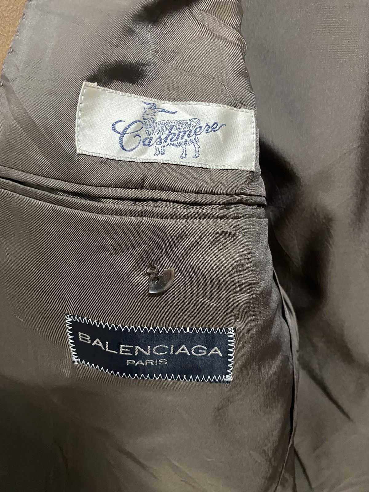 Vintage Balenciaga Cashmere Blazer Suit Jacket - 8