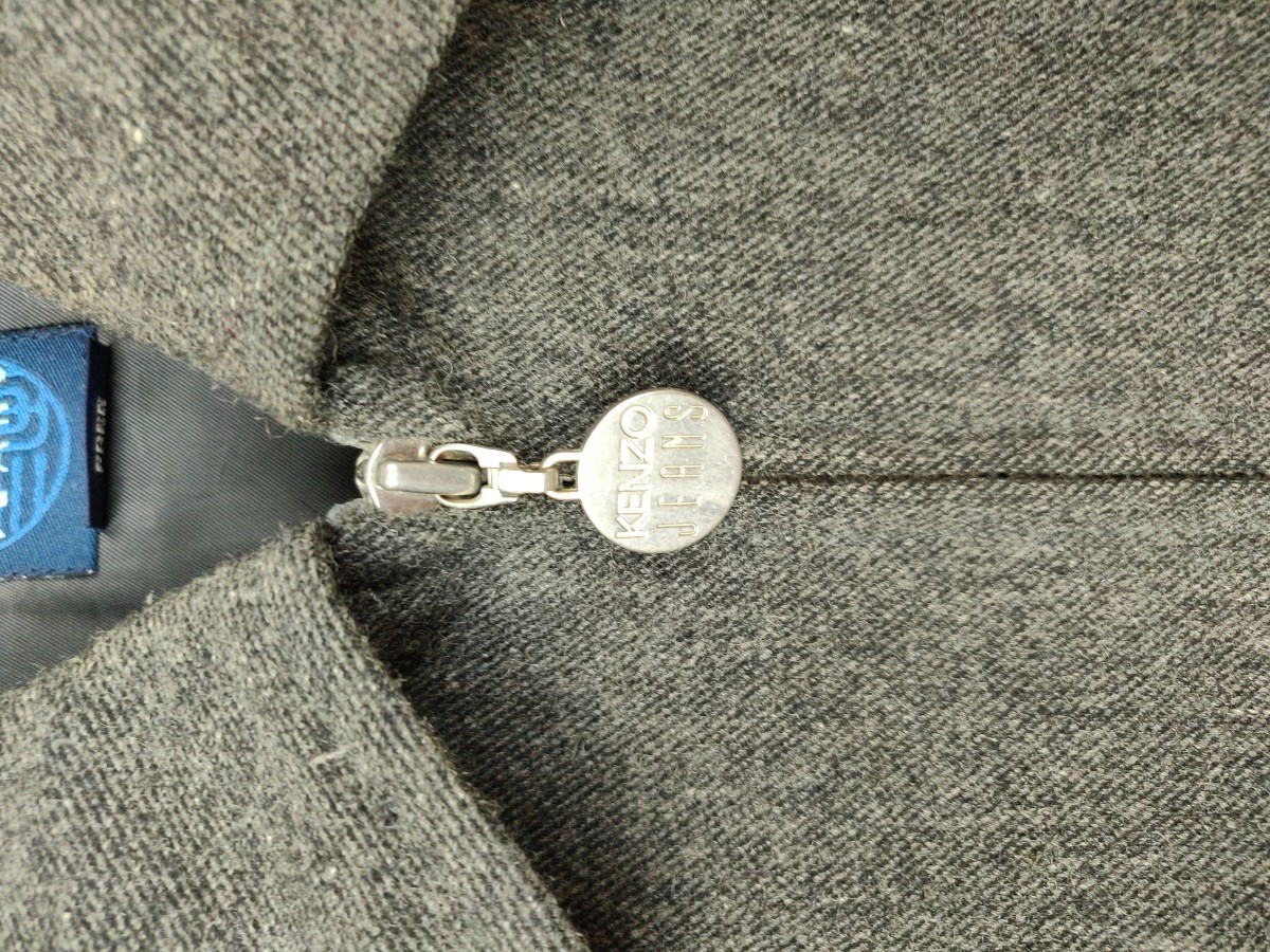 Casual Jacket - Jeans Blouson Wool Zipper Jacket Outerwear - 4