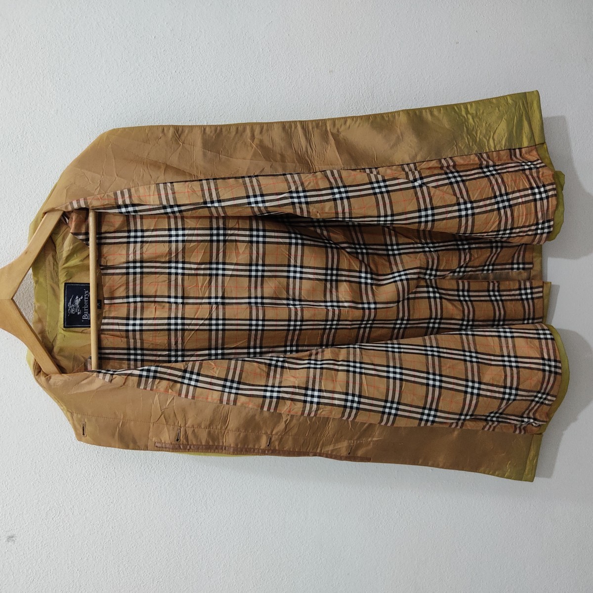 London Nova Check Discolor Faded Raincoat Jacket - 2