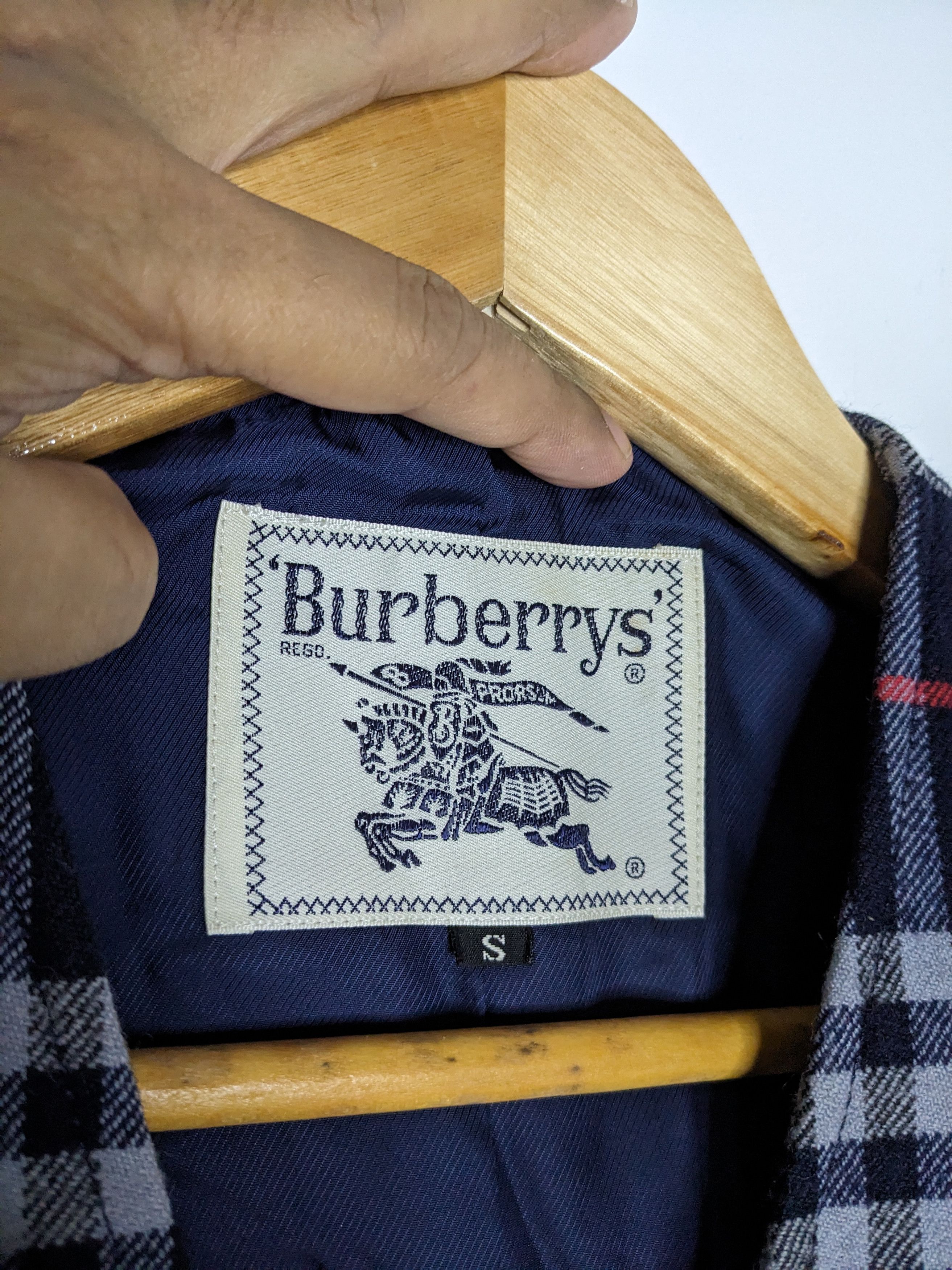 Burberry Vintage Nova Check Womens Blue Vest - 4