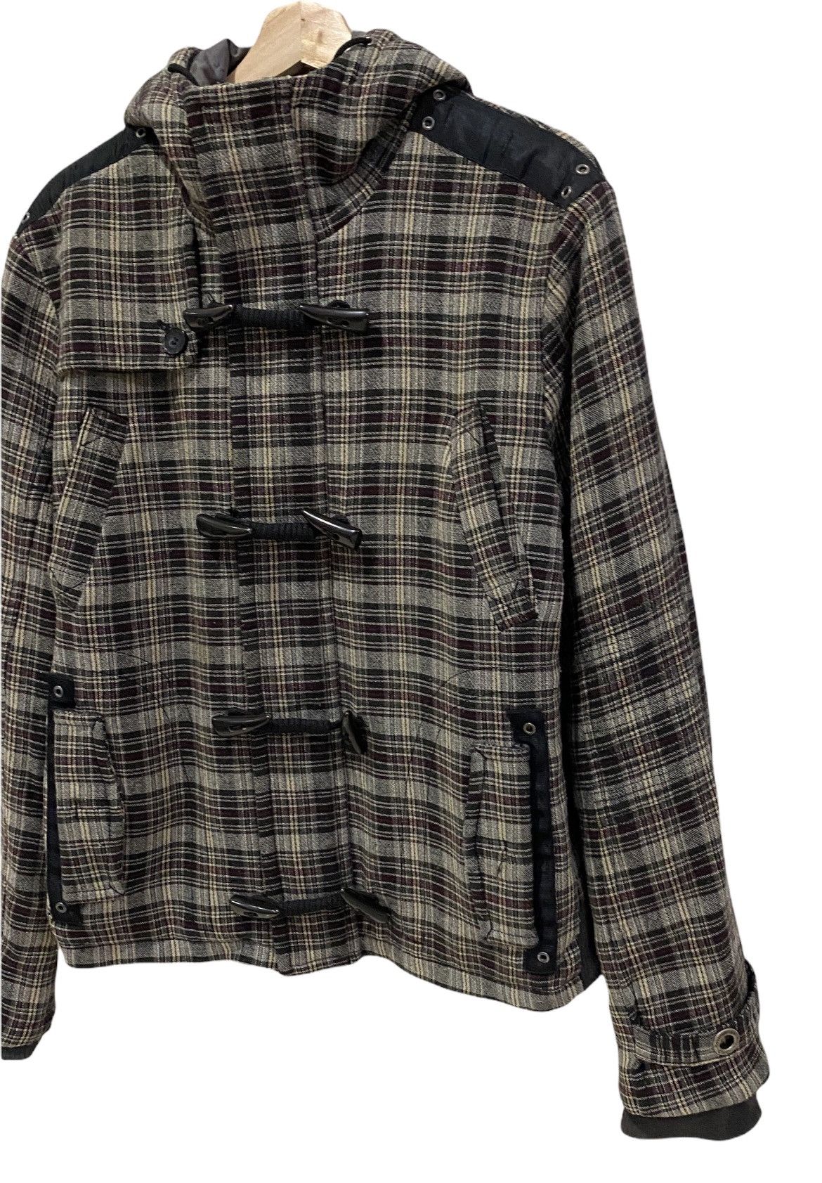 🔥COSTUME NATIONAL CNC FW04 FLANNEL TARTAN HOODIE JACKET - 5