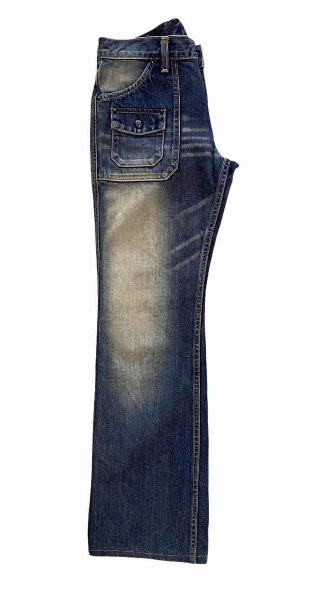 Lee - Union Made by Lee Bush Pants Distressed Denim Made in Japan - 12