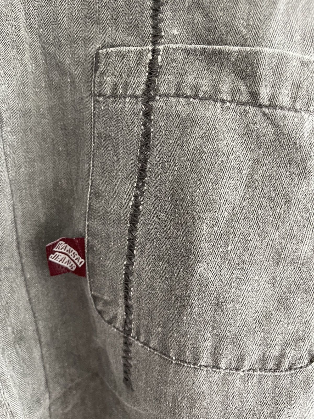 Japanese Brand - Vintage Kansai Jeans Zip Up Denim Shirt - 5