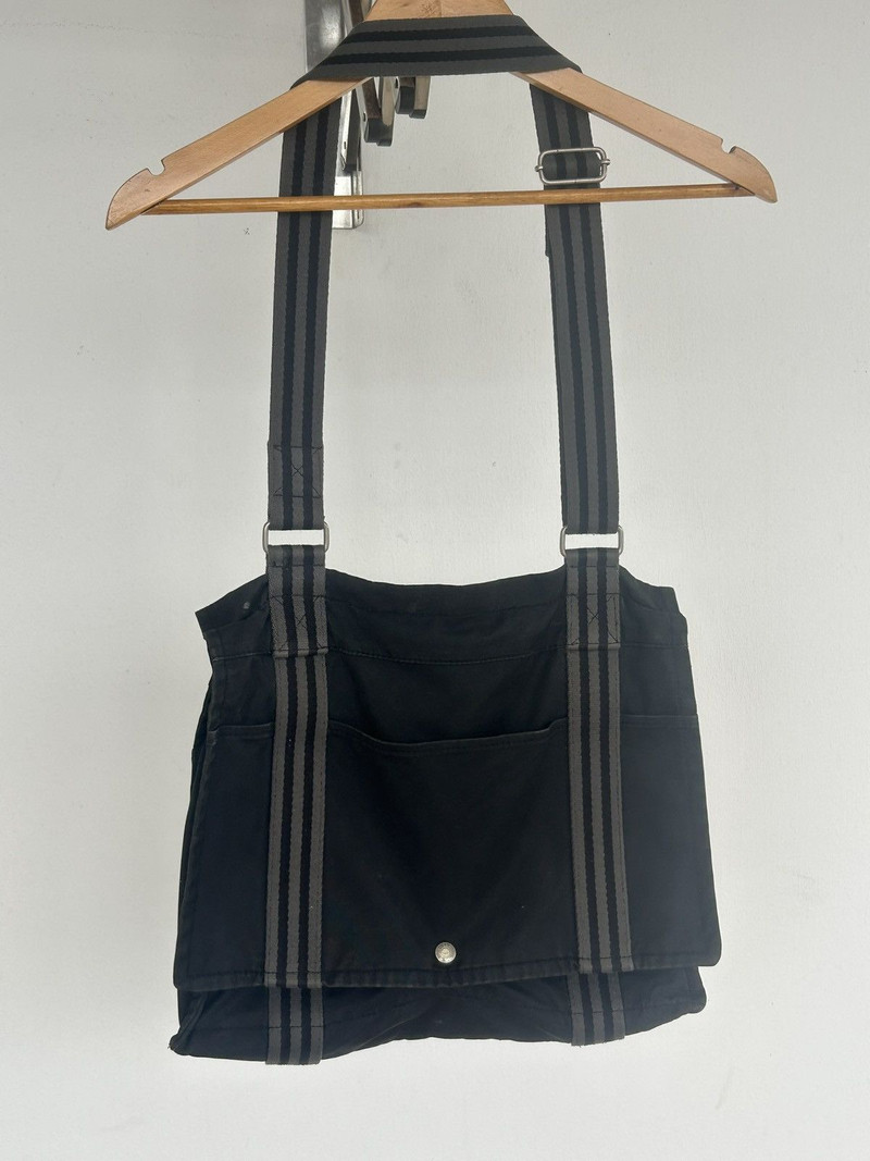 Hermes Canvas Fourre-Tout Bass MM Messenger Bag Crossbody - 1