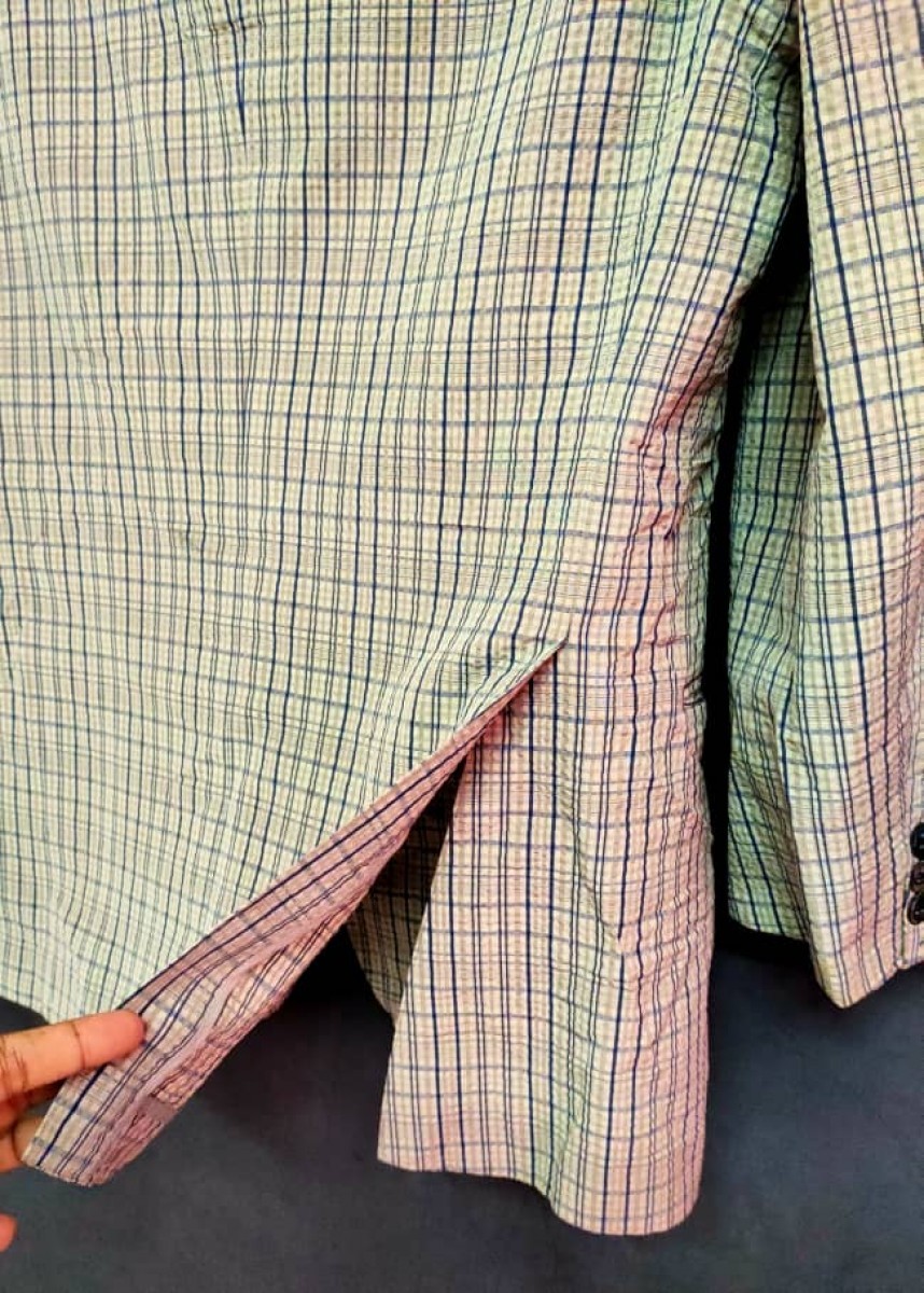 s Checkered Blazer - 4
