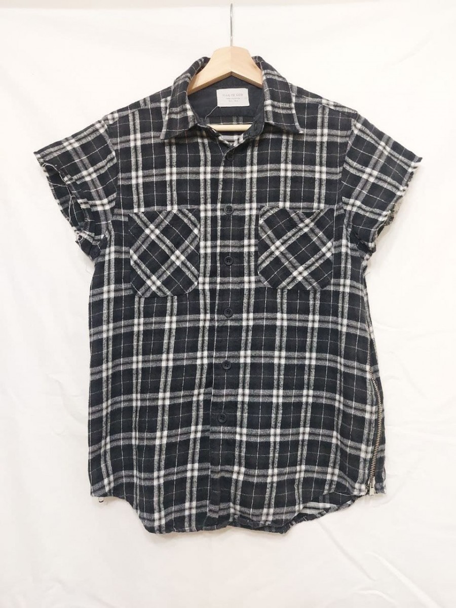 Third 3rd Collection Sleeveless Flannel Shirt - 1