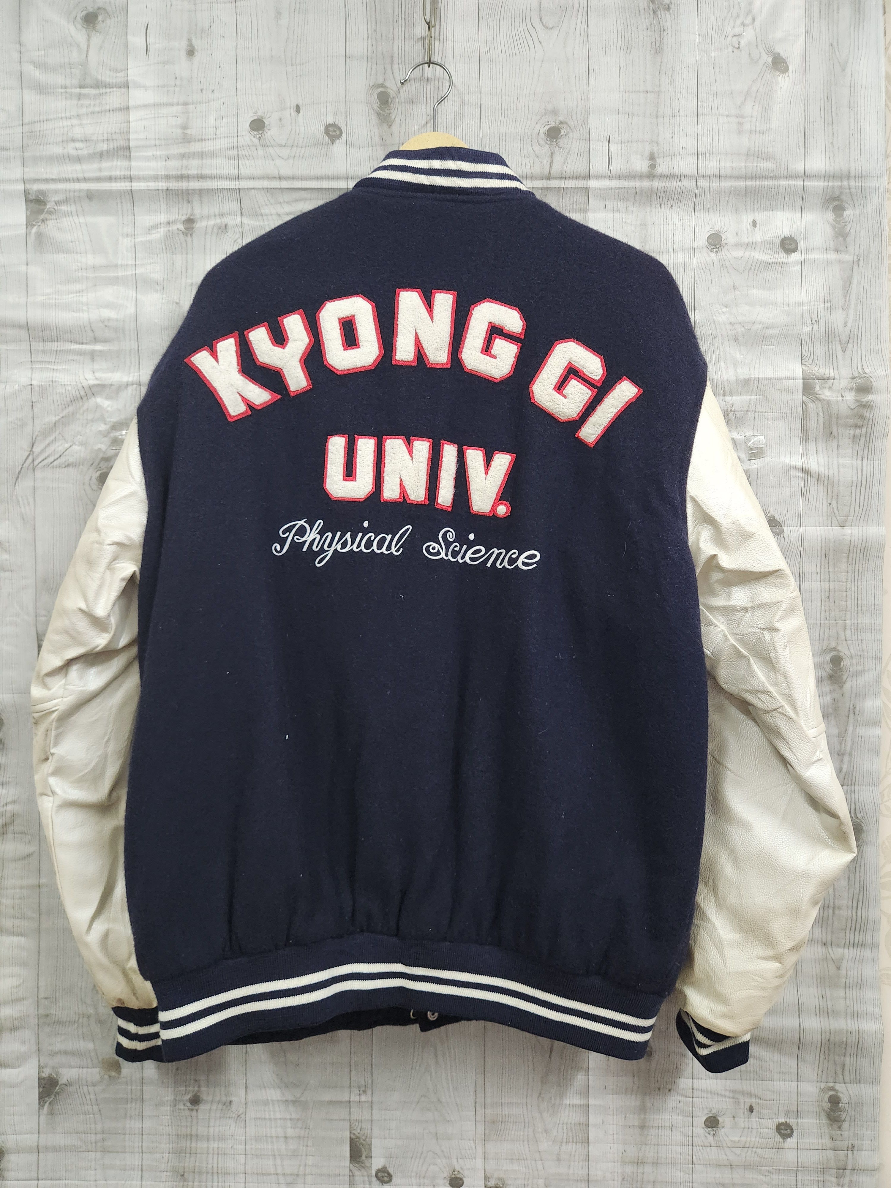 American College - Kyonggi University Japan Varsity Leather Jacket - 3