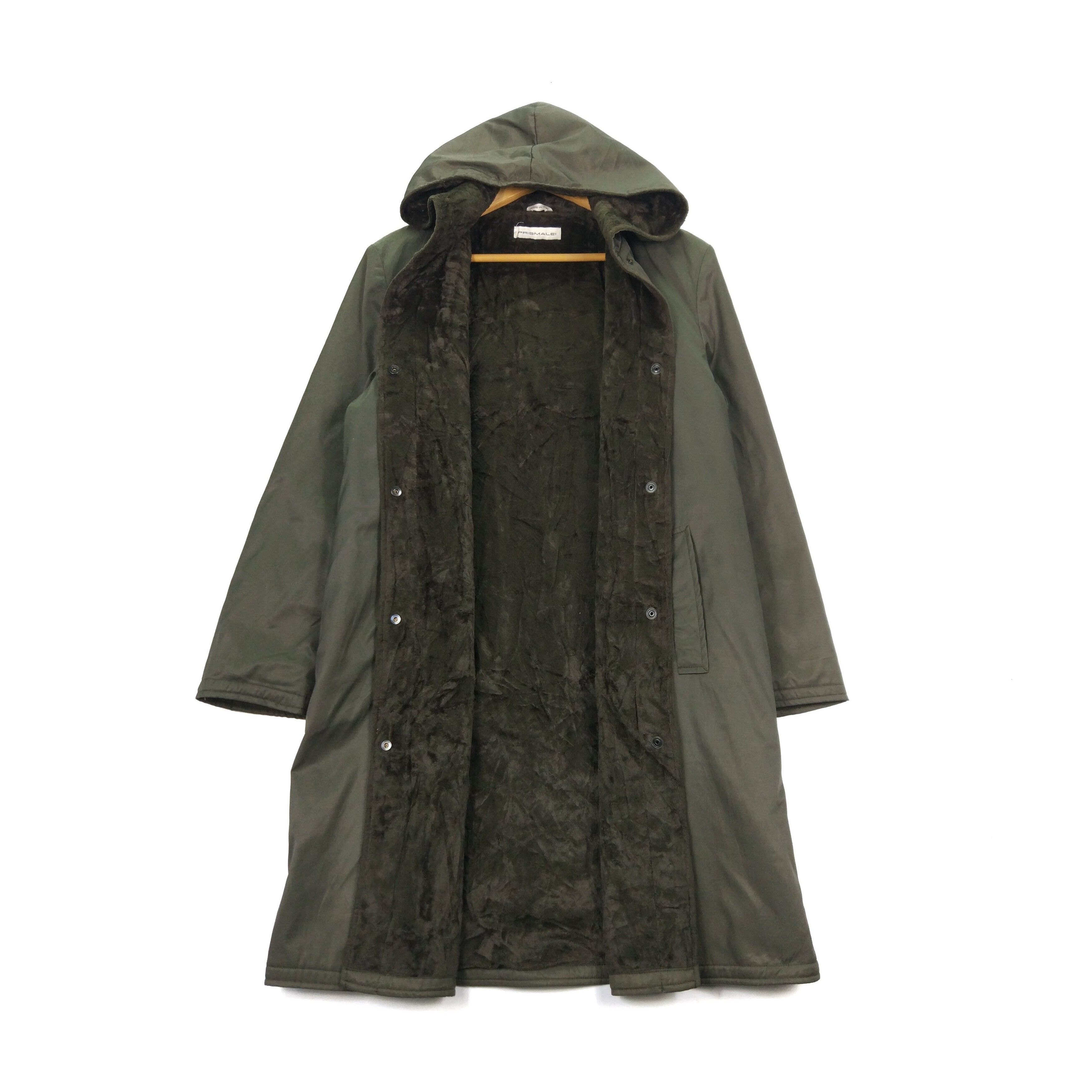 Designer - PRISMALEI Green Army Parkas Long Jacket Made in Italy - 2