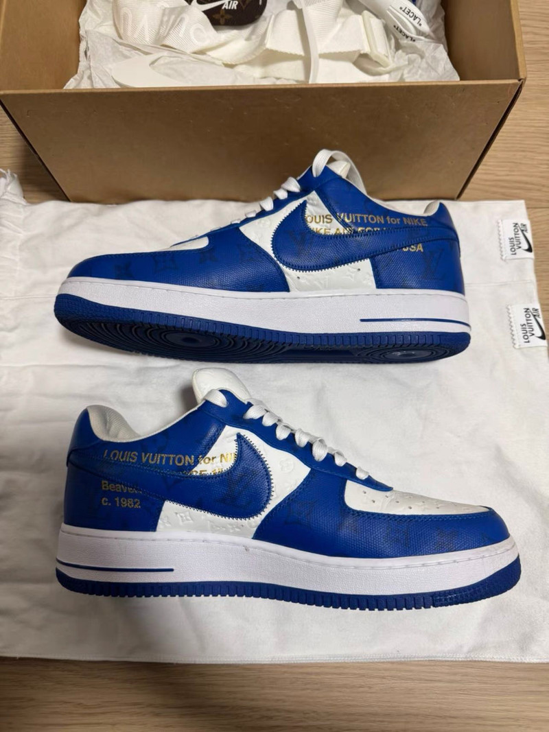 Nike x LOUIS VUITTON Air Force 1 Low Blue - 1