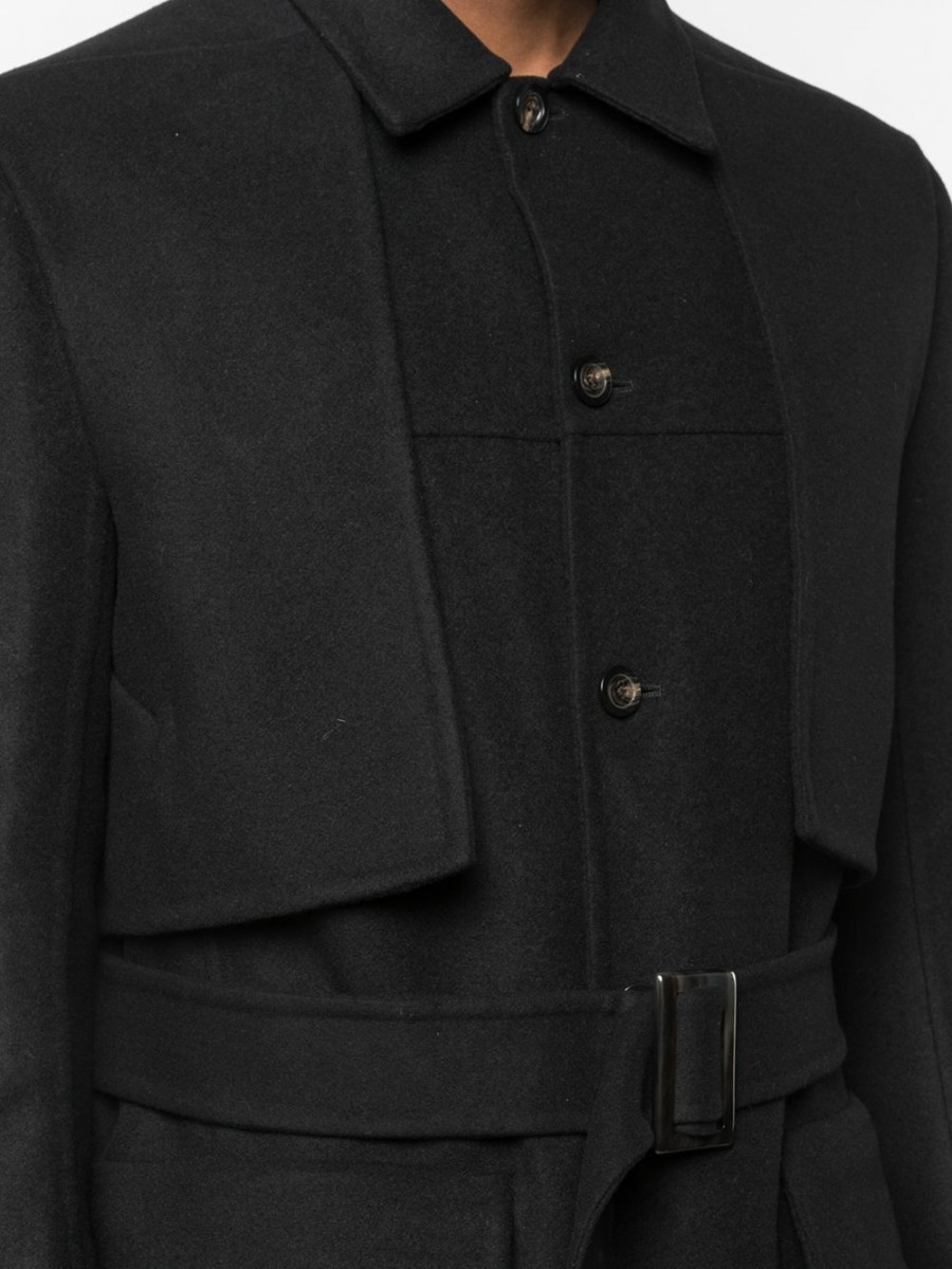 BNWT AW19 RICK OWENS "LARRY" TRENCH COAT 52 - 17