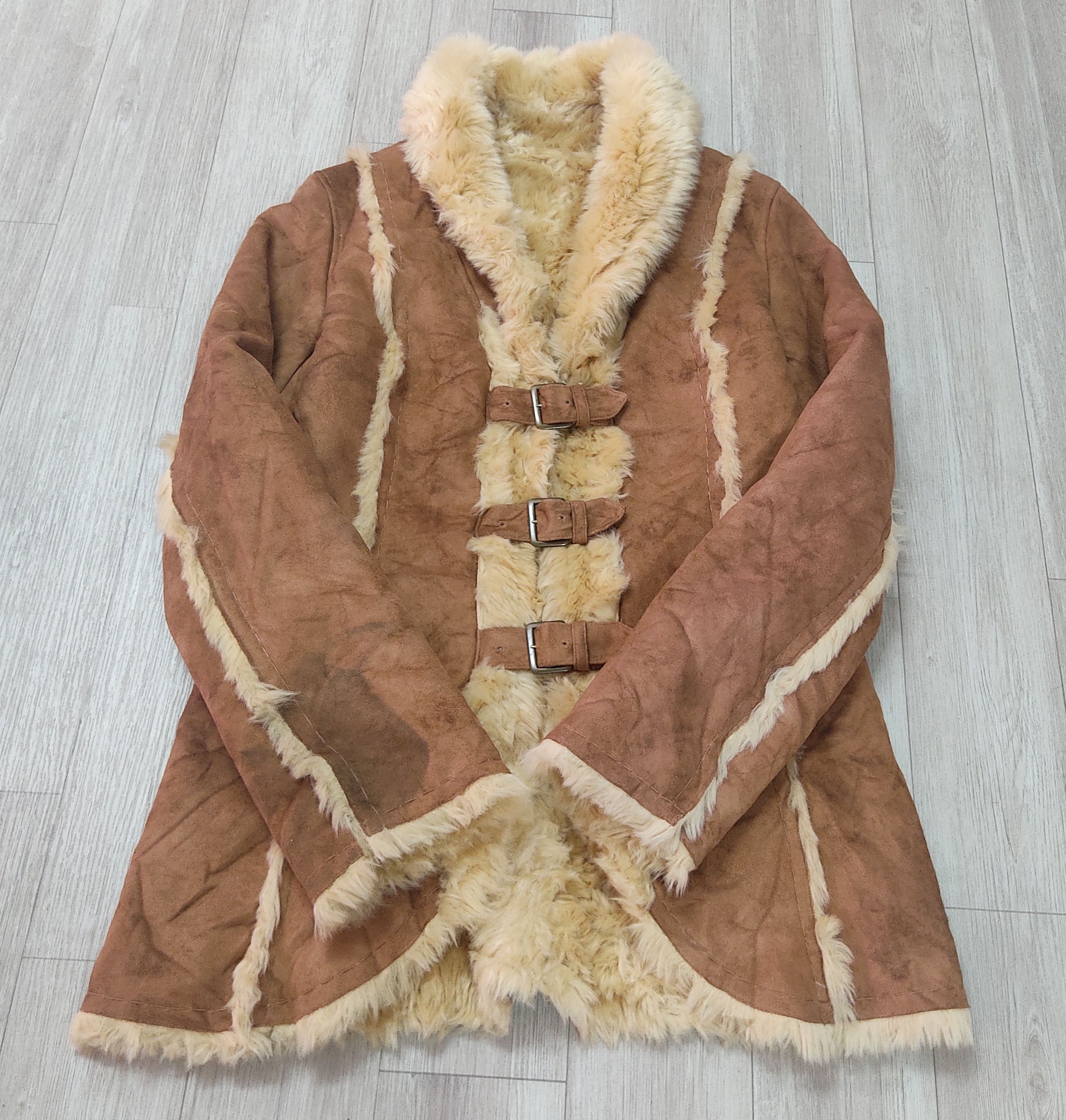 Designer - VOUS MÊME Suede Faux Fur Shearling Leather Jacket - 6