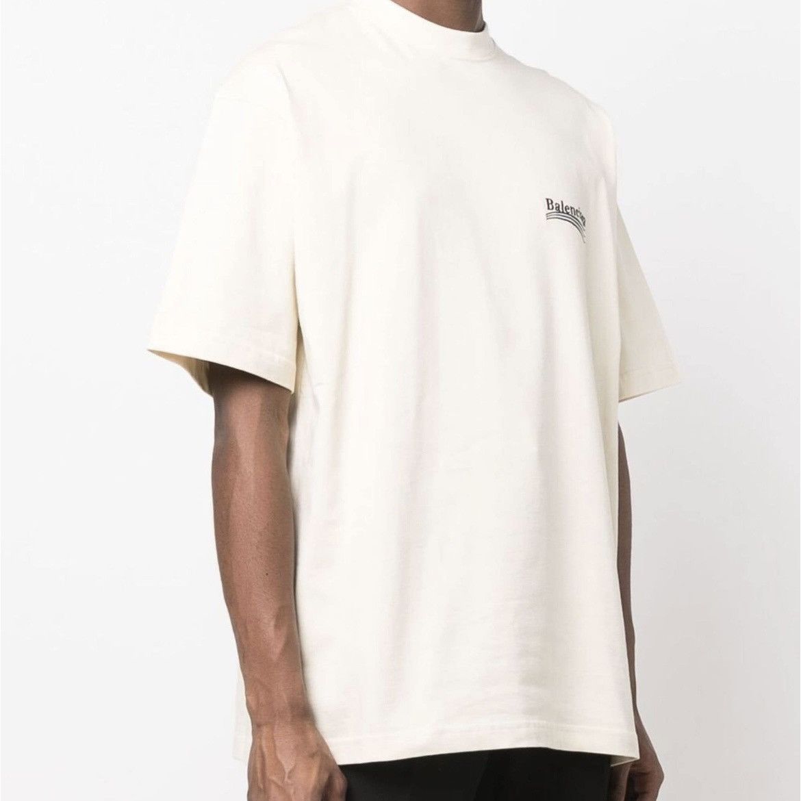 LARGE FIT POLITICAL CAMPAIGN SHIRT OFF WHITE - 19