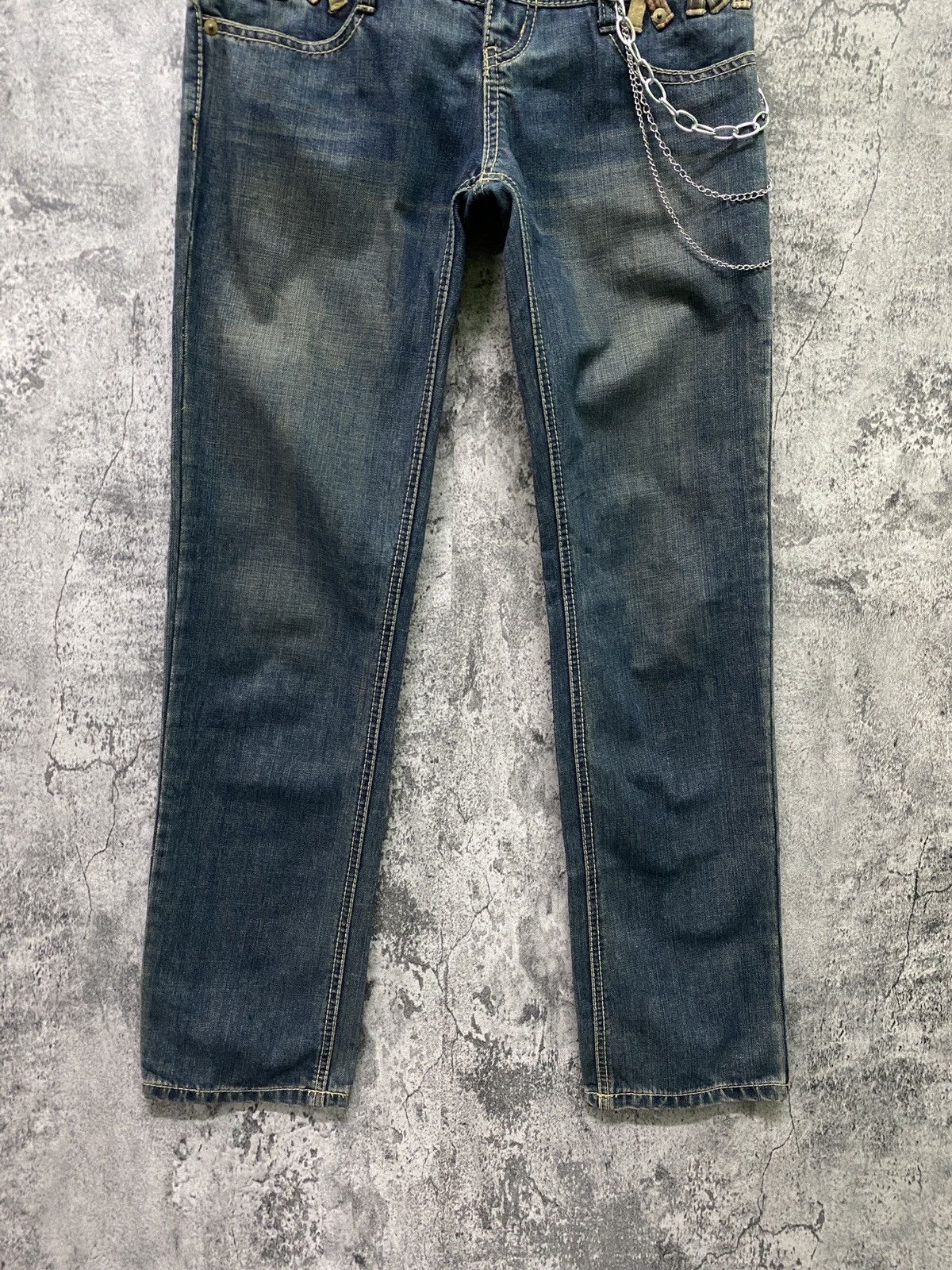 Japanese Brand - Vintage Double Waist J-Honey Junya Watanabe Style Denim - 8