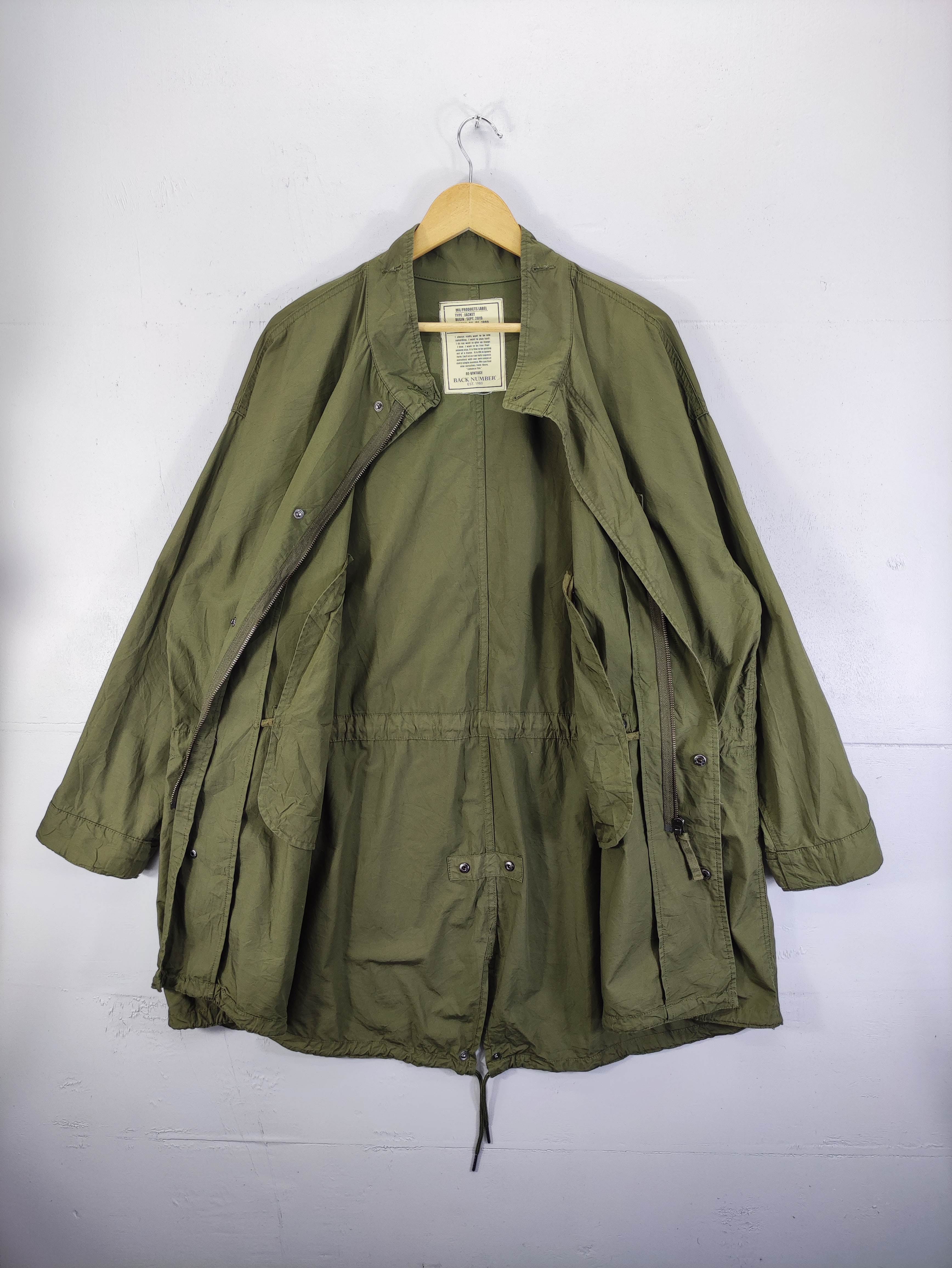 Japanese Brand - Vintage Back Number Fishtail Parka Jacket Zipper - 5
