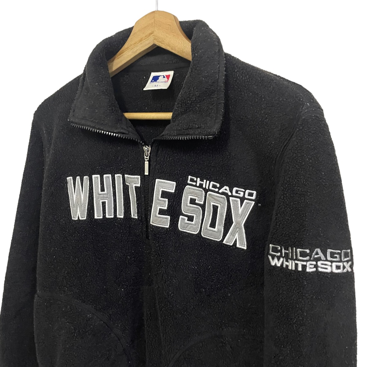 Vintage - 💥 MLB Chicago White Sox Fleece Halfzip Sweatshirt - 5