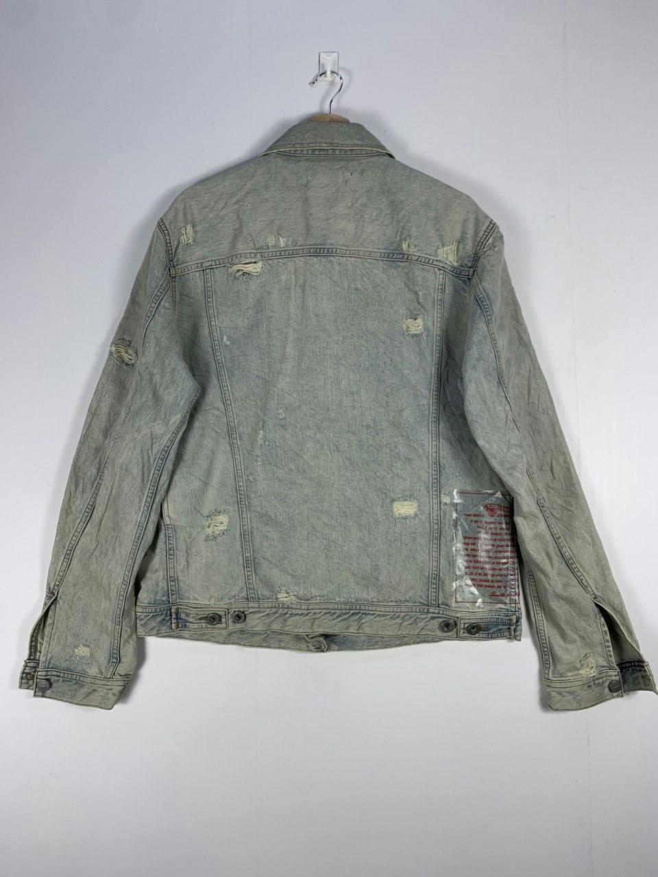 Vintage Diesel Distressed Denim Jacket - 8