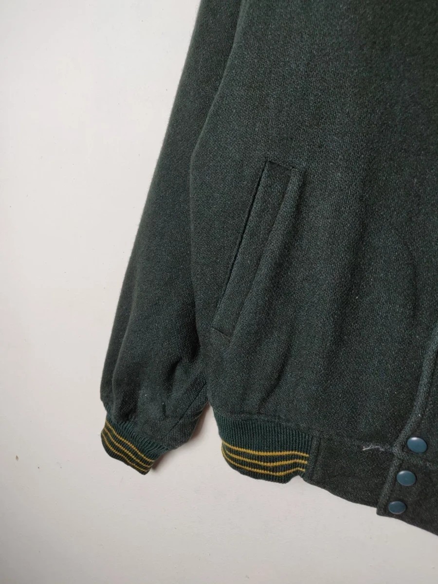 Macbeth - Vintage Varsity Hoodies Wool Outerwear Jacket - 5