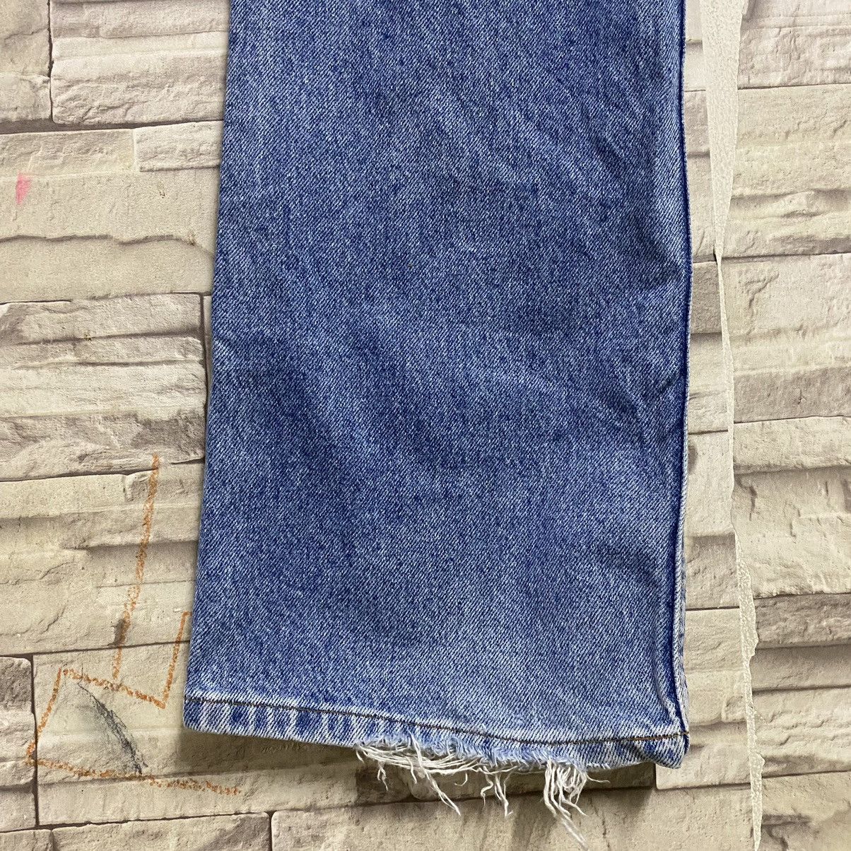 Vintage 90s Levis 517 Flare Jeans Lightwash 33x33 Made USA - 12